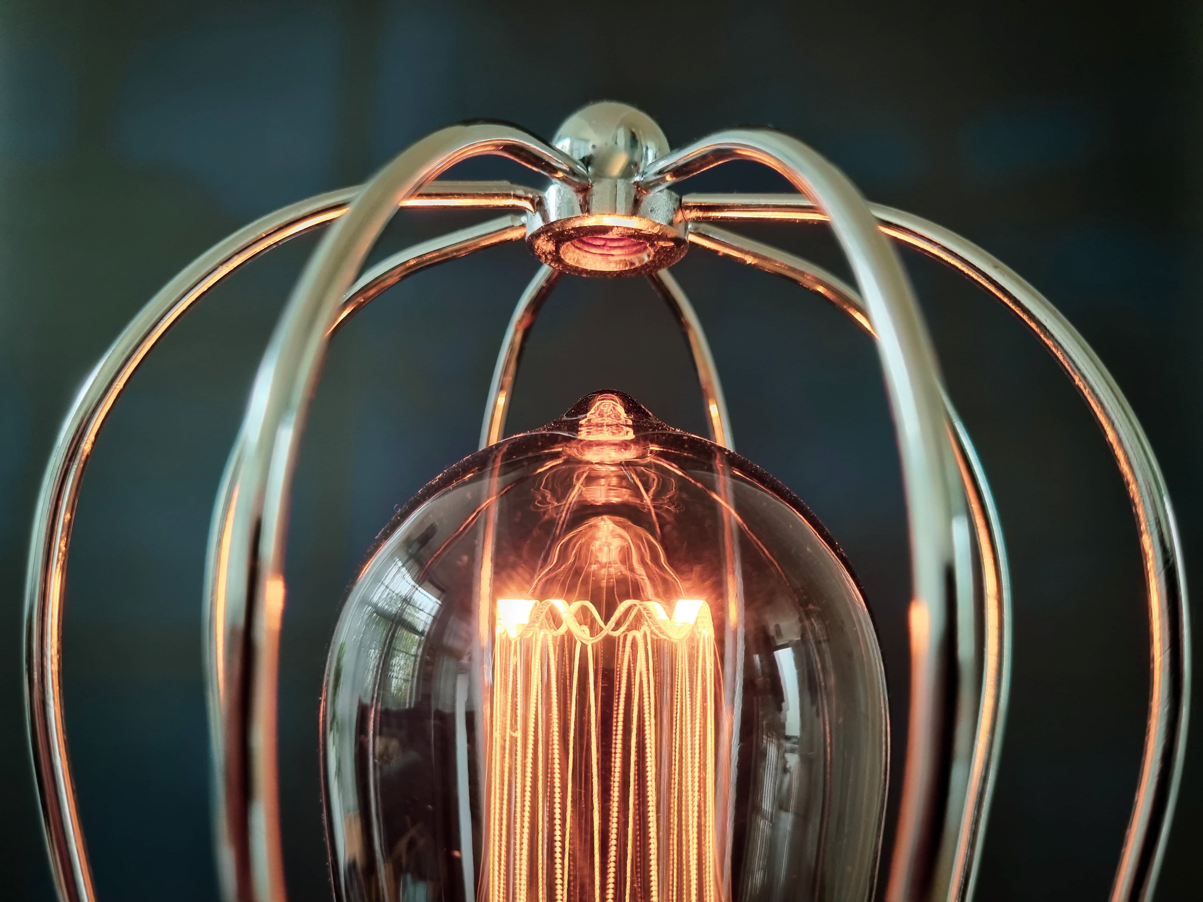 Vintage Edison bub with cage