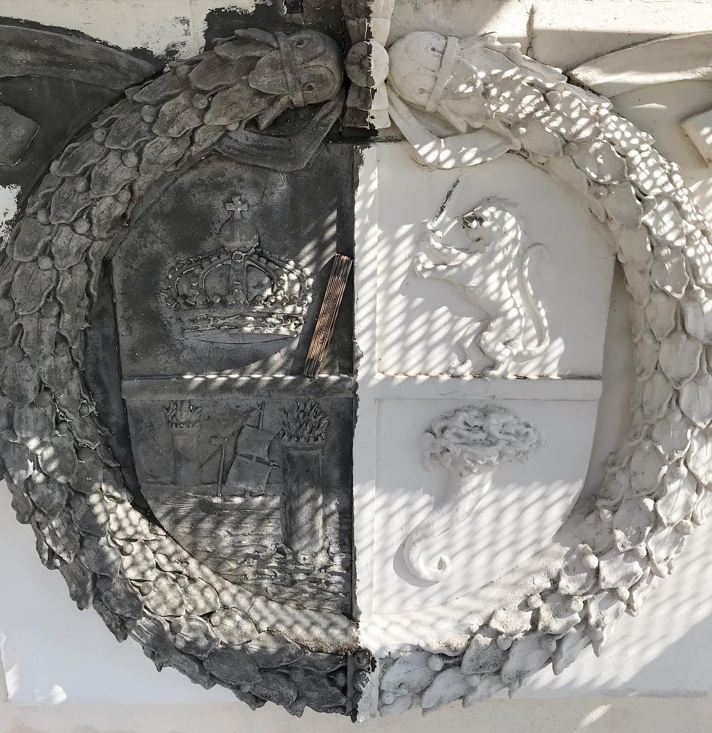 Testblästrat ornament