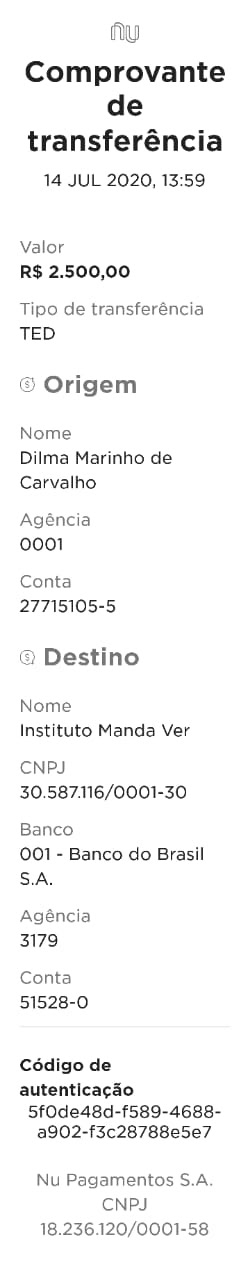 Primeiro depósito