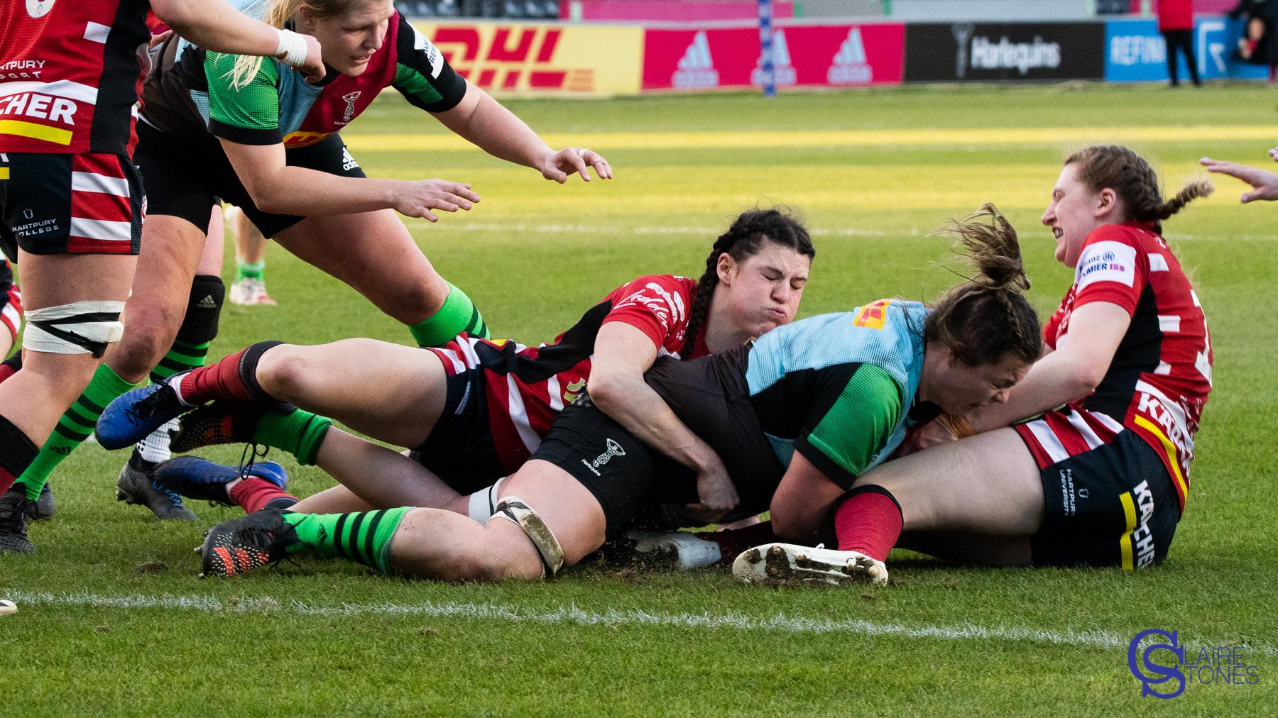 Sarah Beckett tackled