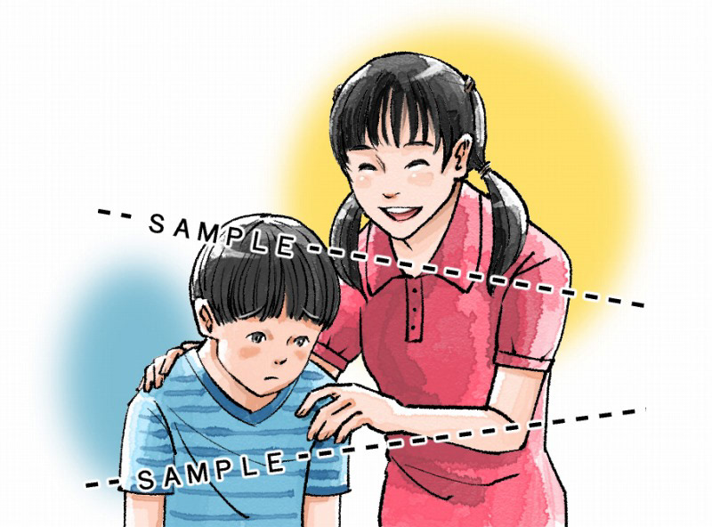 Hirono Rio Illustration 新 みんなの道徳５ 学研教育みらい