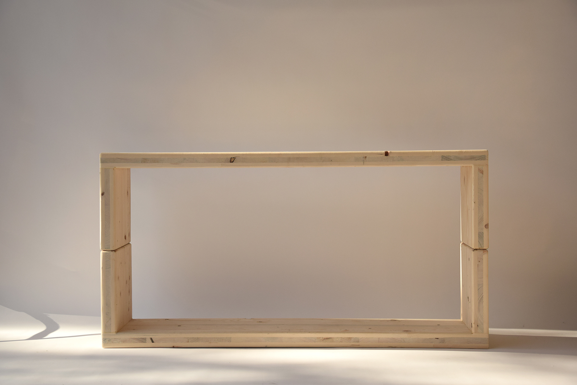 Up to U, modular shelving system