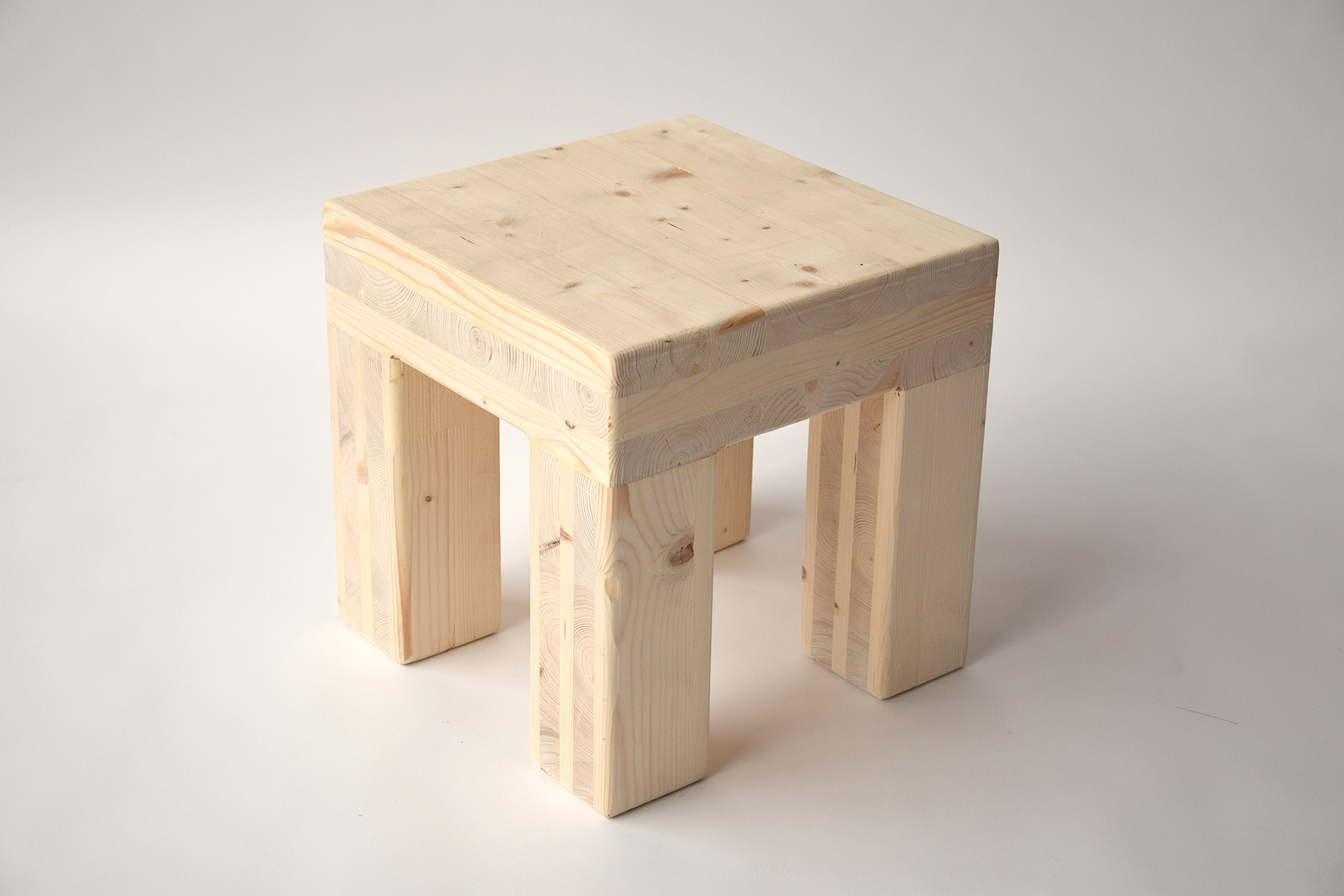 chunky small stools, birthday suit