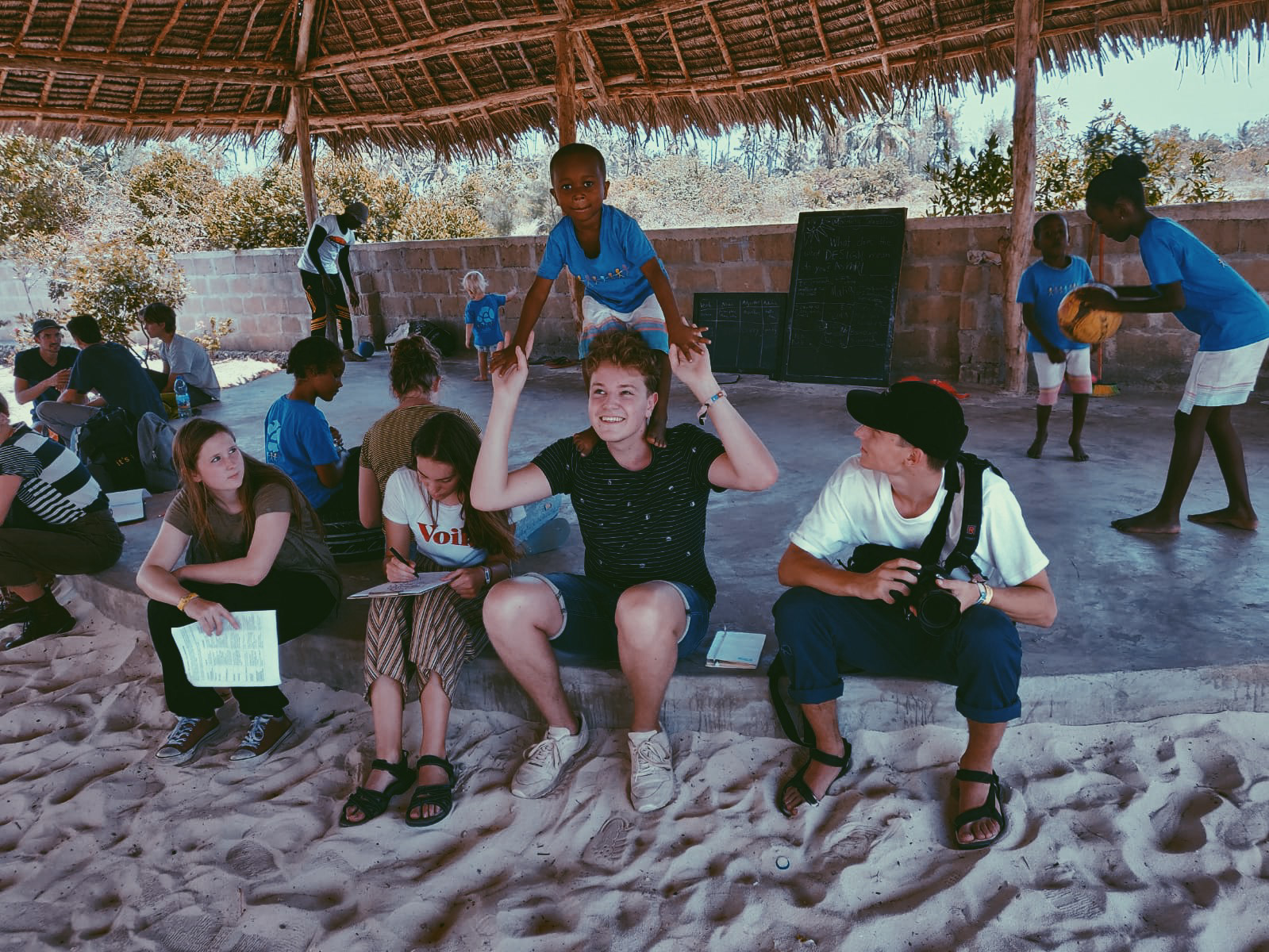 Visit at the school in Paje