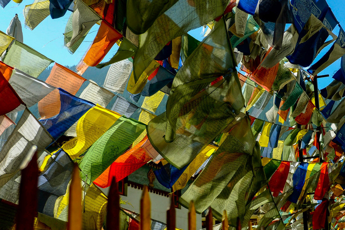 Tibetian Pray flags.
