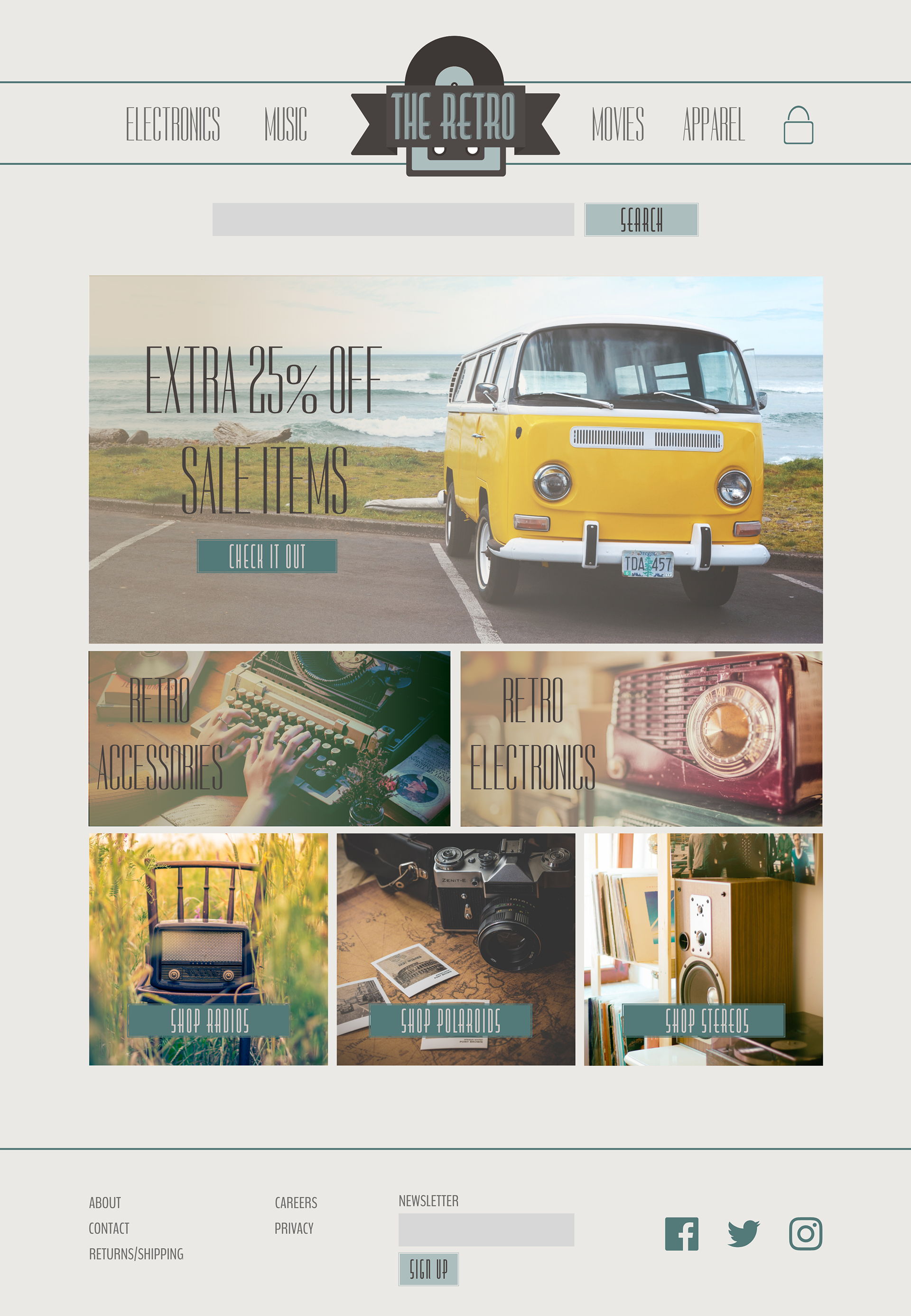Home Page - Large Screen Size