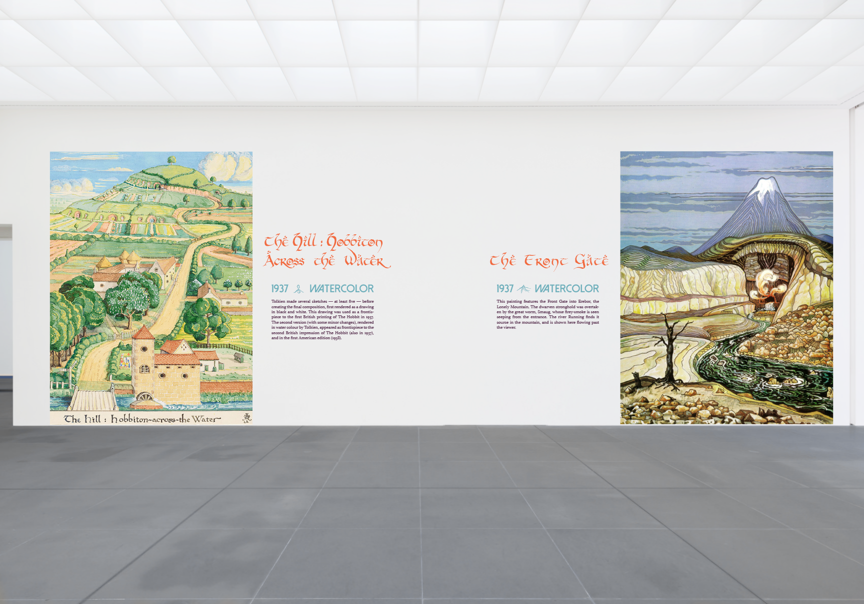 Interior wall two - Artwork displays