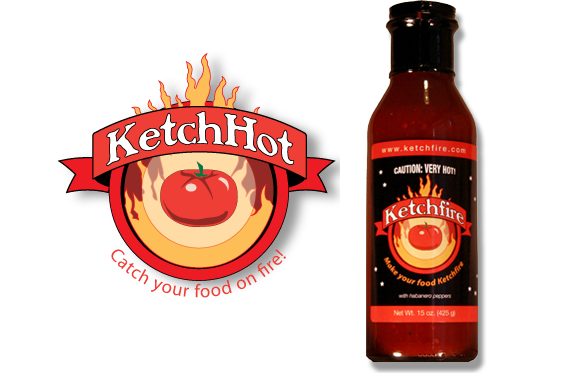 KetchHot logo and product label