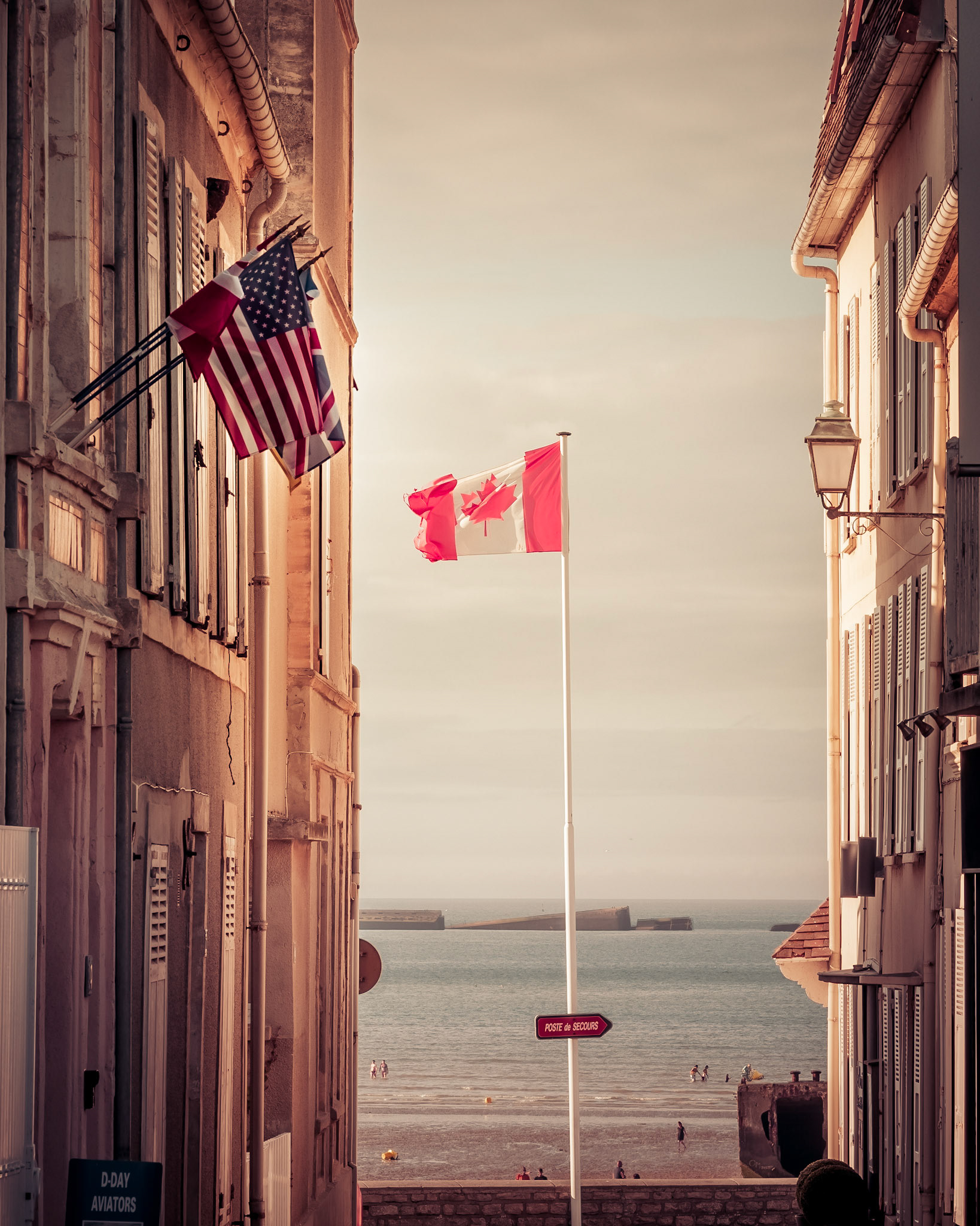 Arromanches-les-Bains - hier landeten die Kanadier an