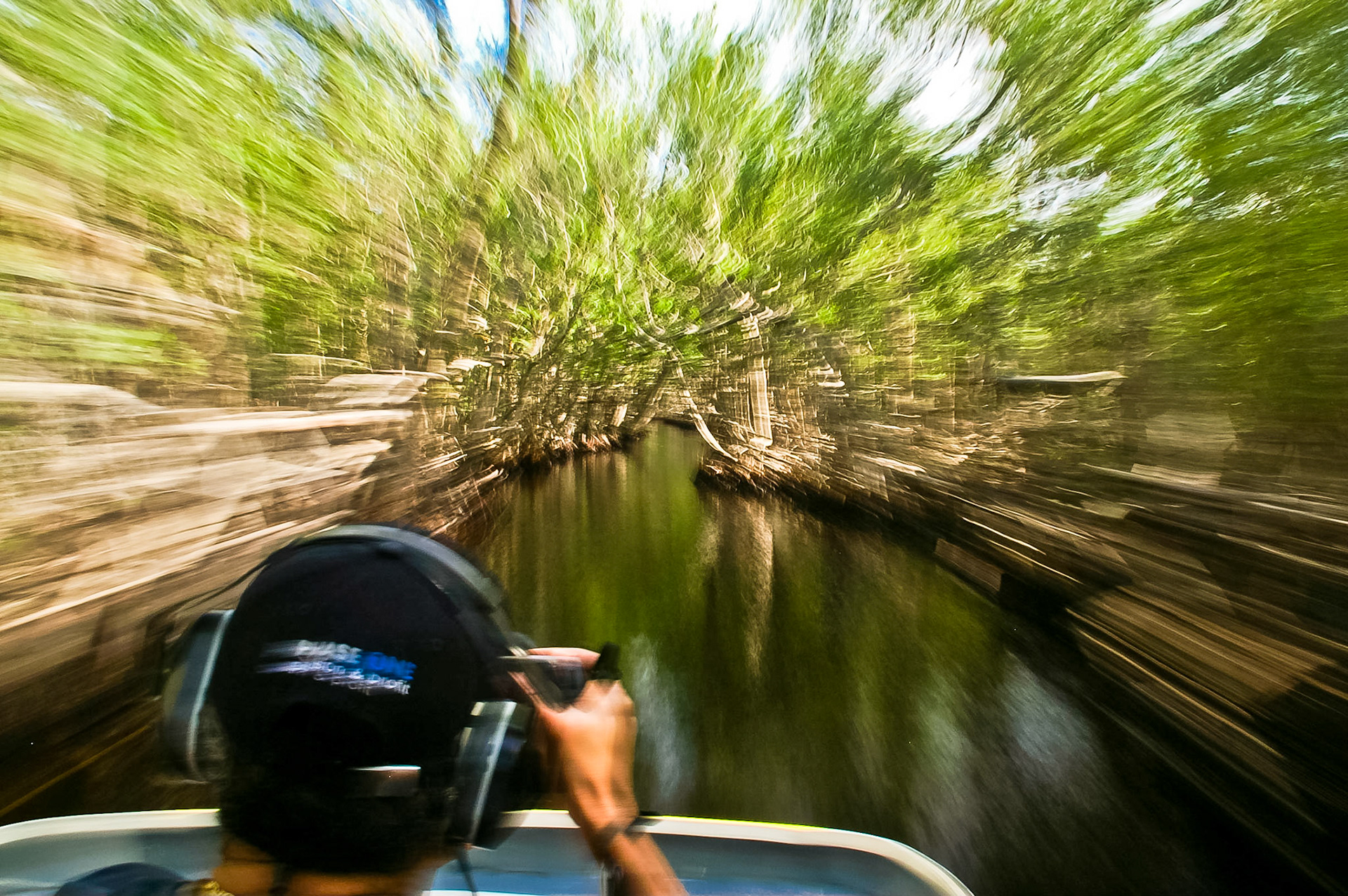 Fahrt durch die Everglades mit einem Propellerboot