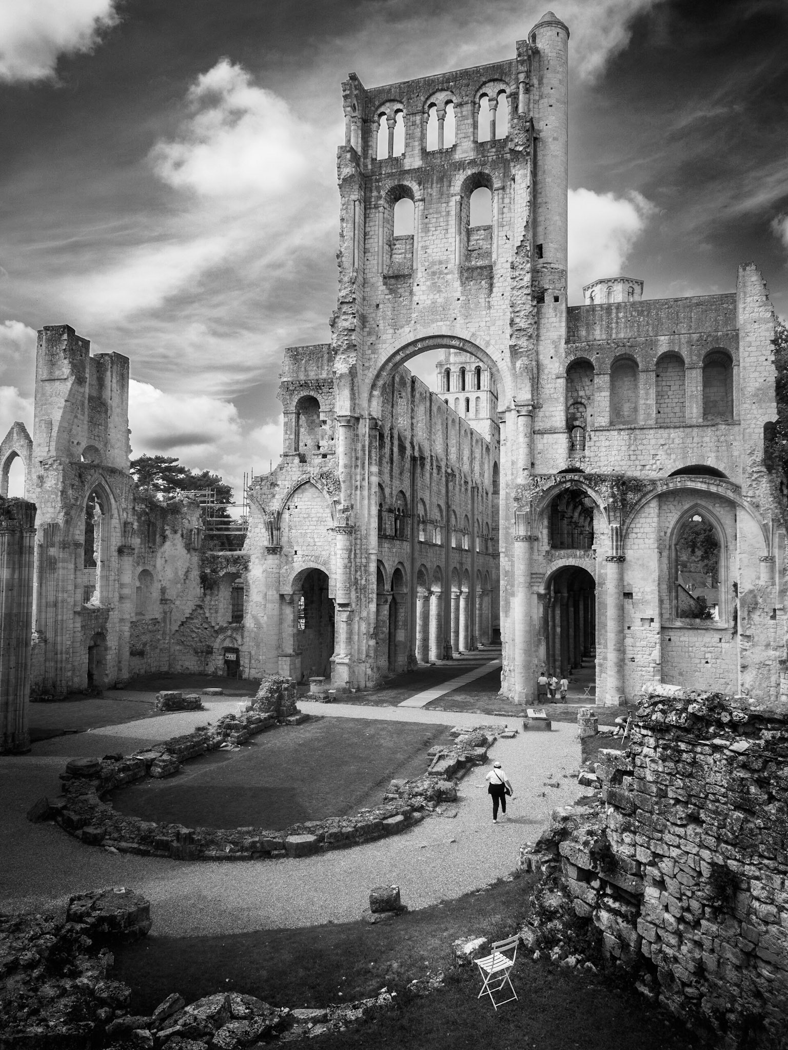 Die alte Abtei von Jumièges