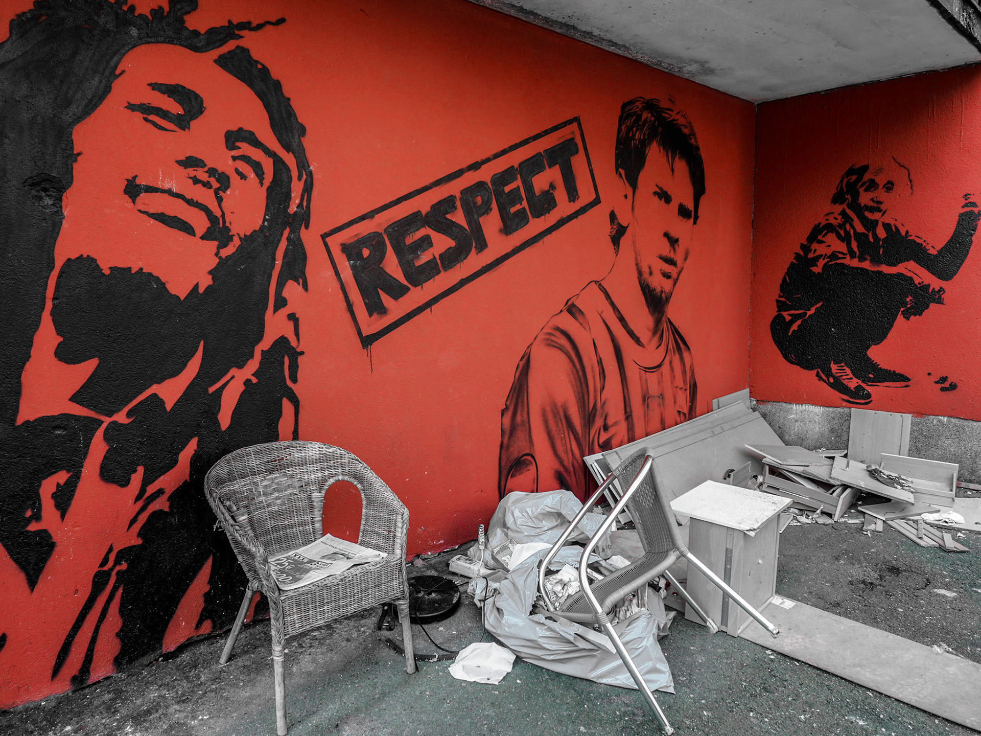 Respect - Frankfurter Straßendetail