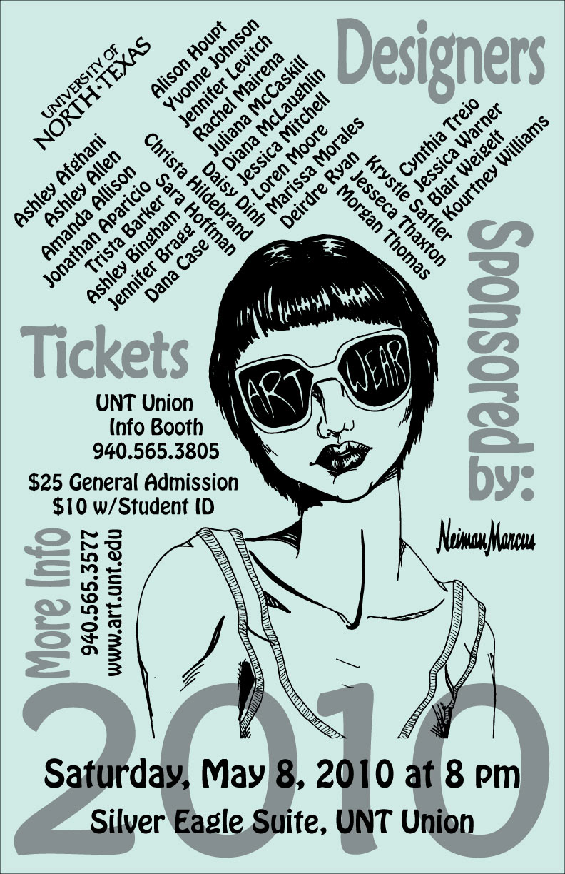 ArtWear Poster Design - illustration by Deirdre Ryan