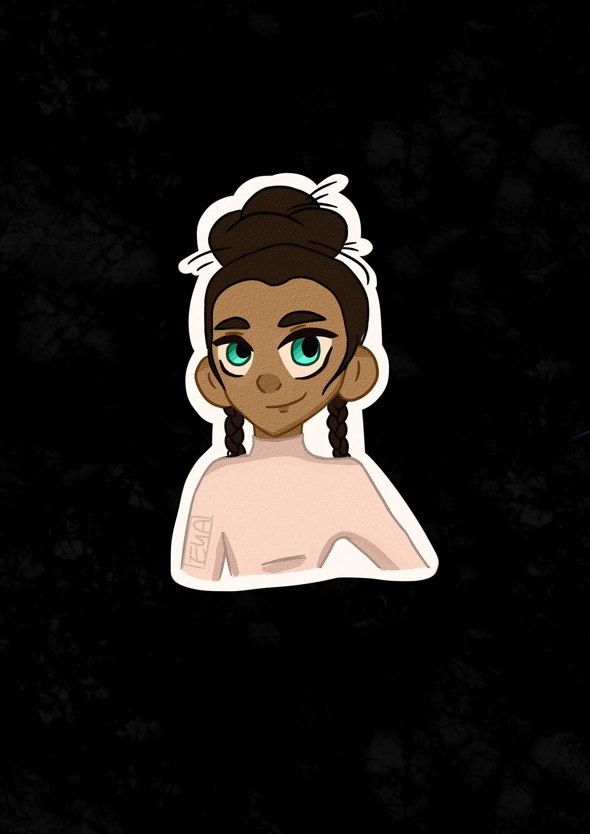 A small doodle I did, trying to improve how I drew cartoon humans