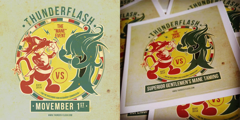 Thunderflash - promotional material design