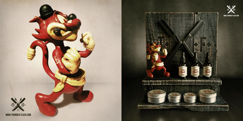 Thunderflash - sculpture and point of sale design/production
