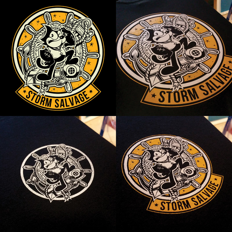 Custom garment print illustration