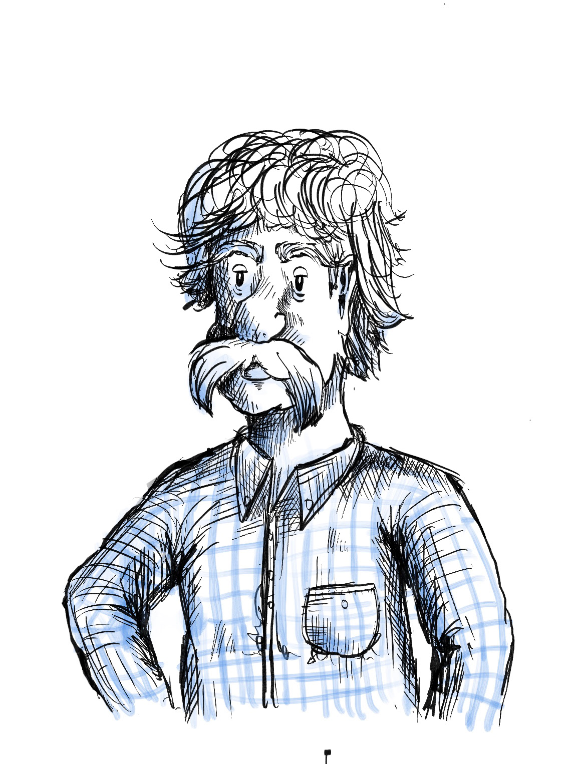 Geoff McKline the llama farmer