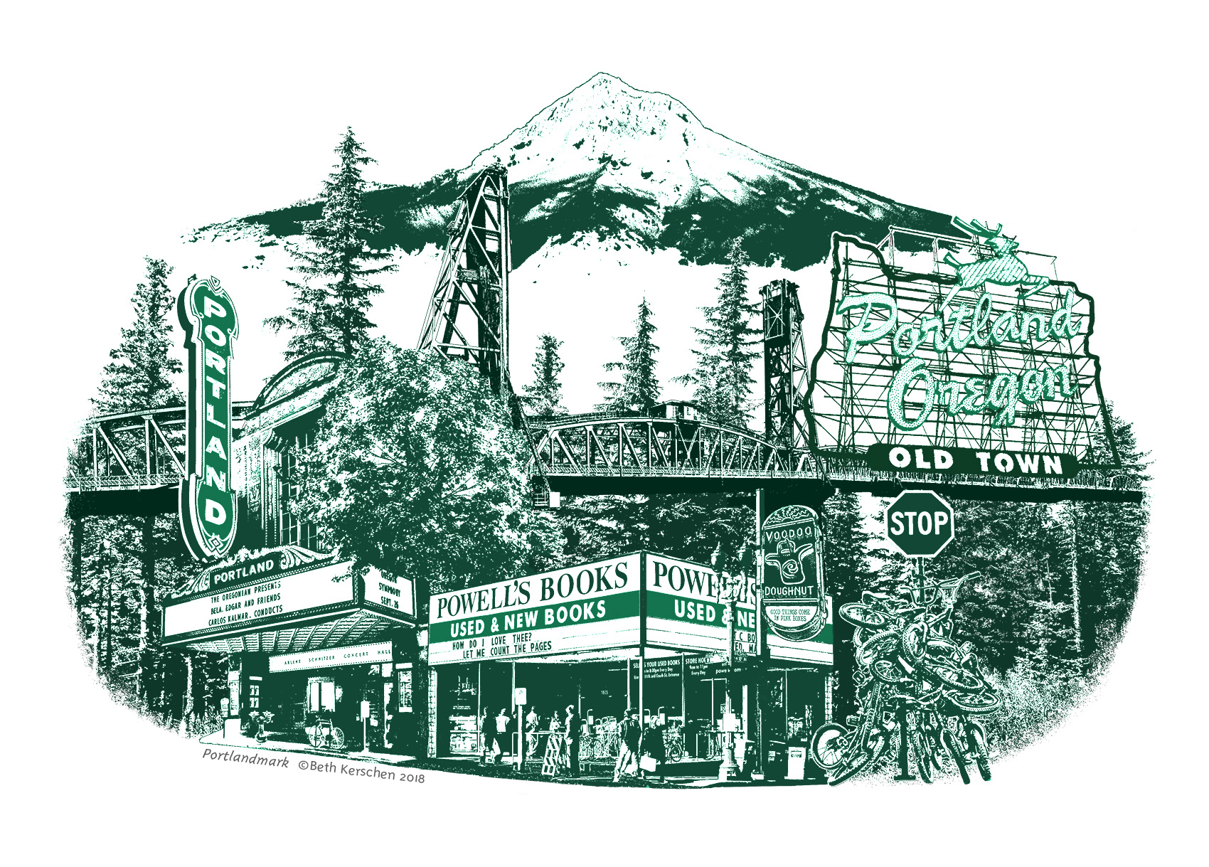 Portlandmark Art Print