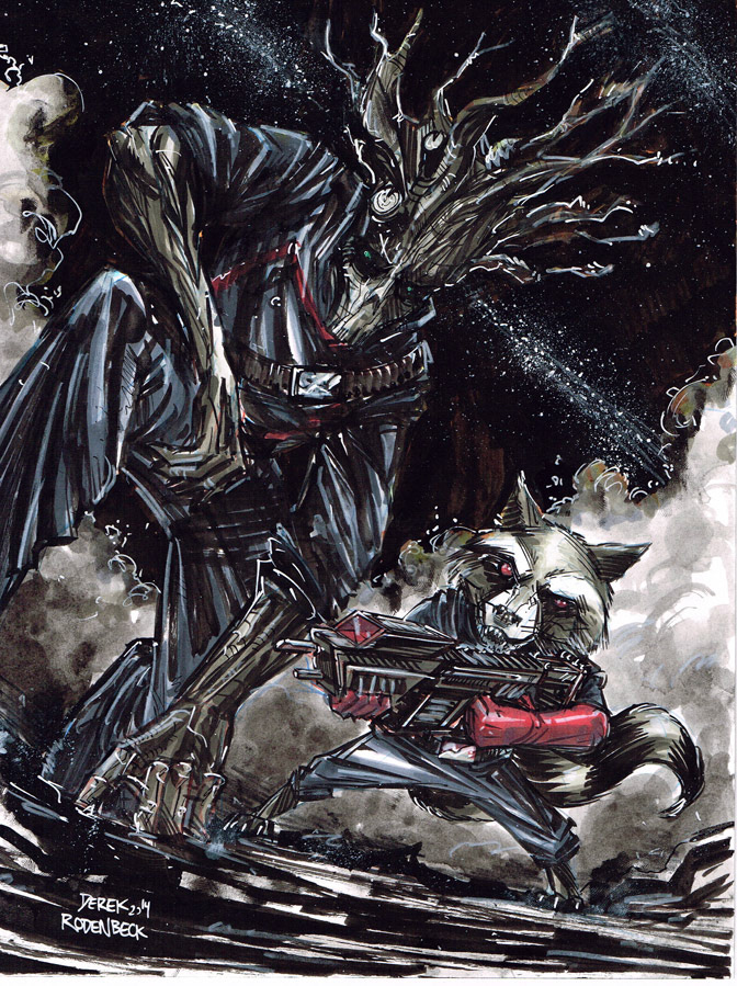 guardians of the galaxy – Ink and Digital art by Derek Rodenbeck derekro