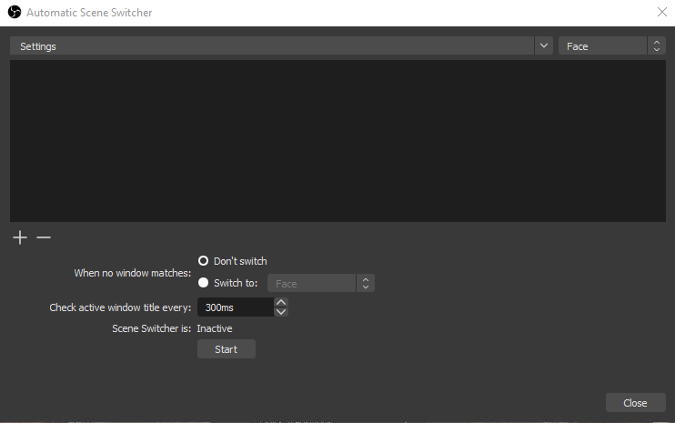 Automatic Scene Switcher - Built In to OBS