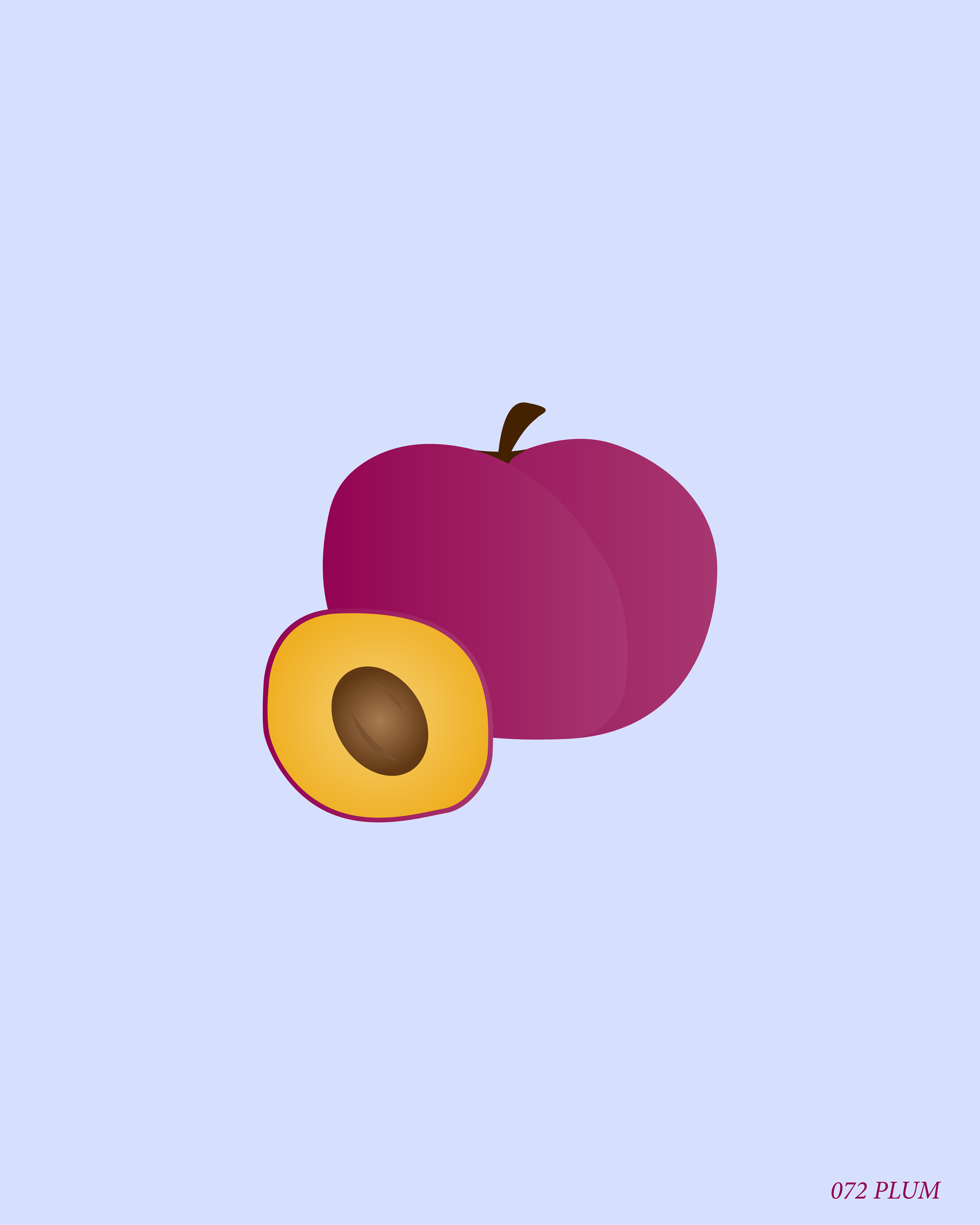plum illustration by jaymoondesign (jay moon)