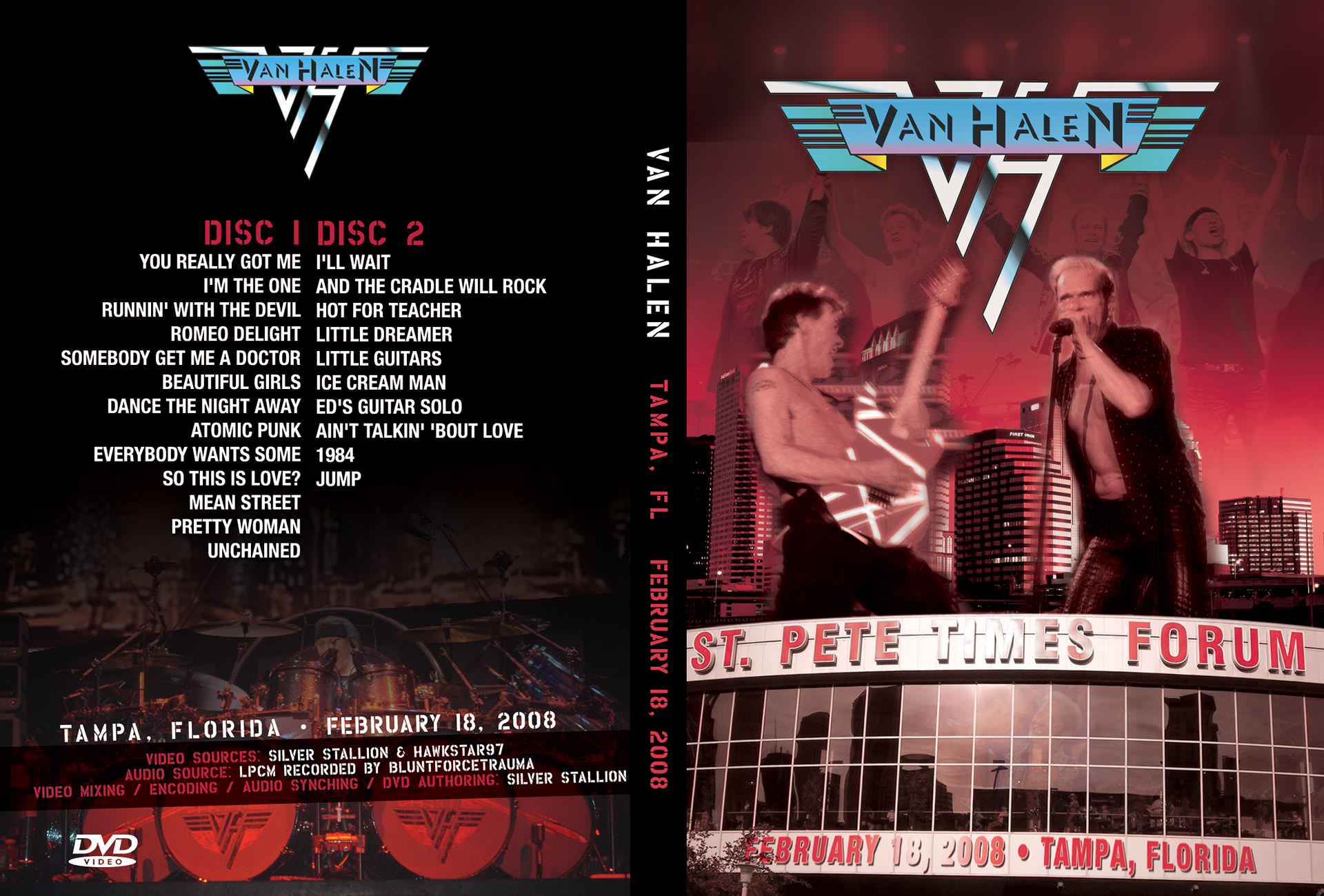 Whitespace Creative Design Inc Van Halen Concert Dvd Covers