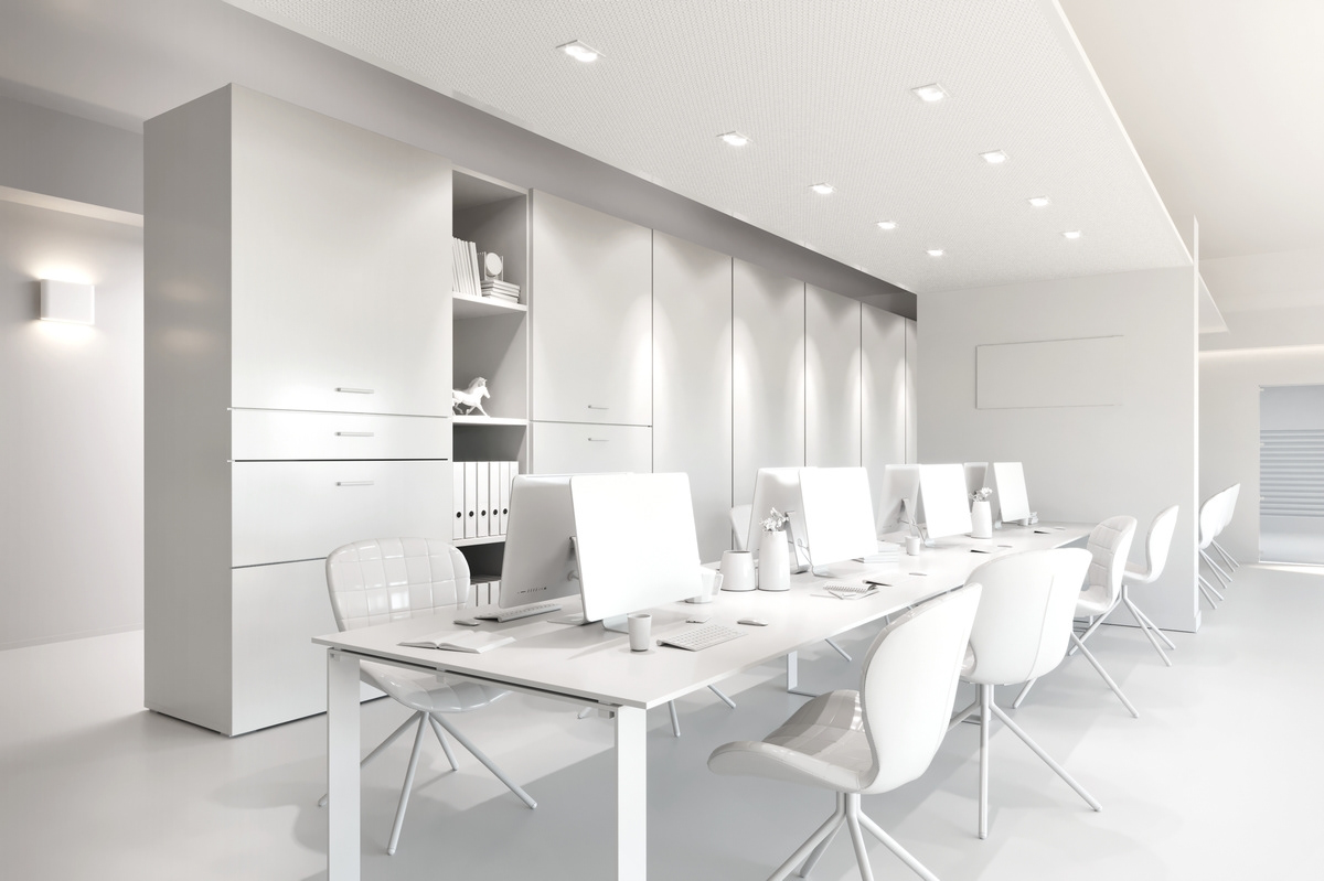 DNY3D Portfolio - Bright office space with long table