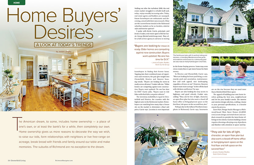 Home Buyers' Desires — Chesterfield Living Magazine