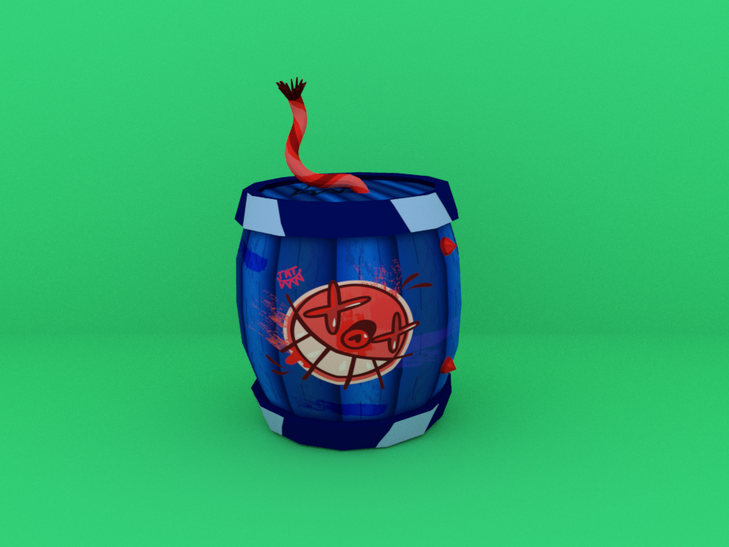 3d model barrel