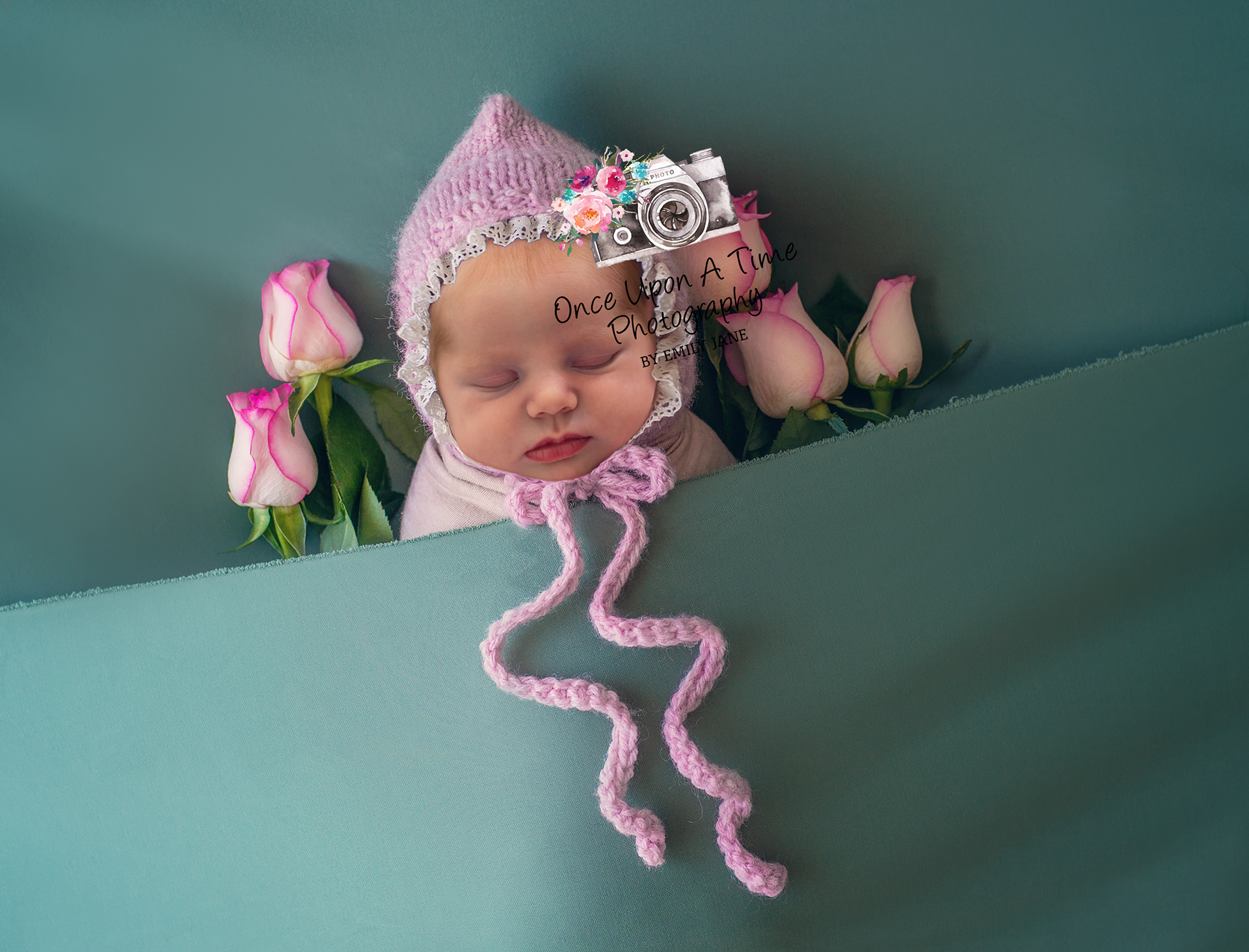 Newborn photoshoot flowers