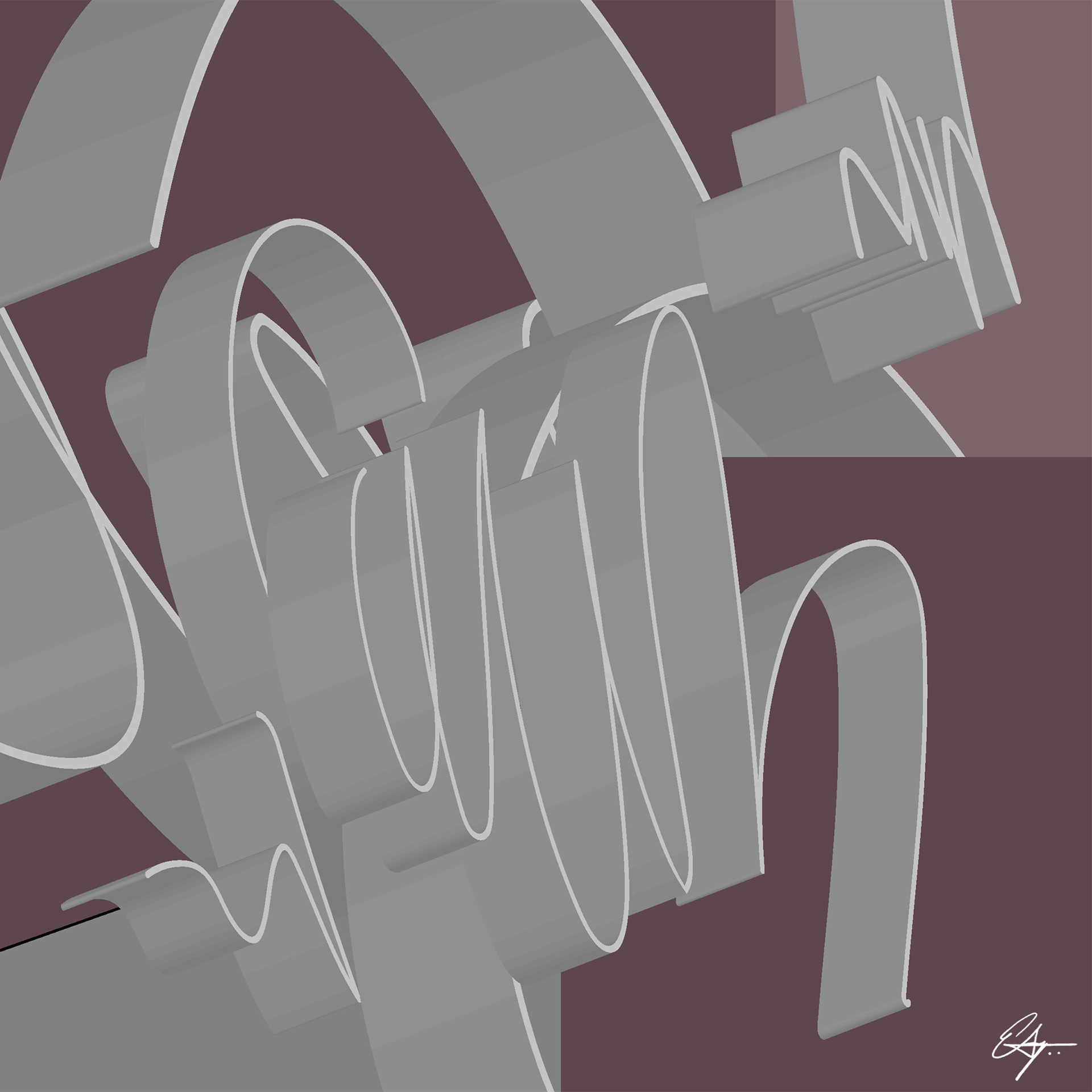 Upper Room Study No. 3 | 2021 | 8 x 8 in. | Digital mixed media