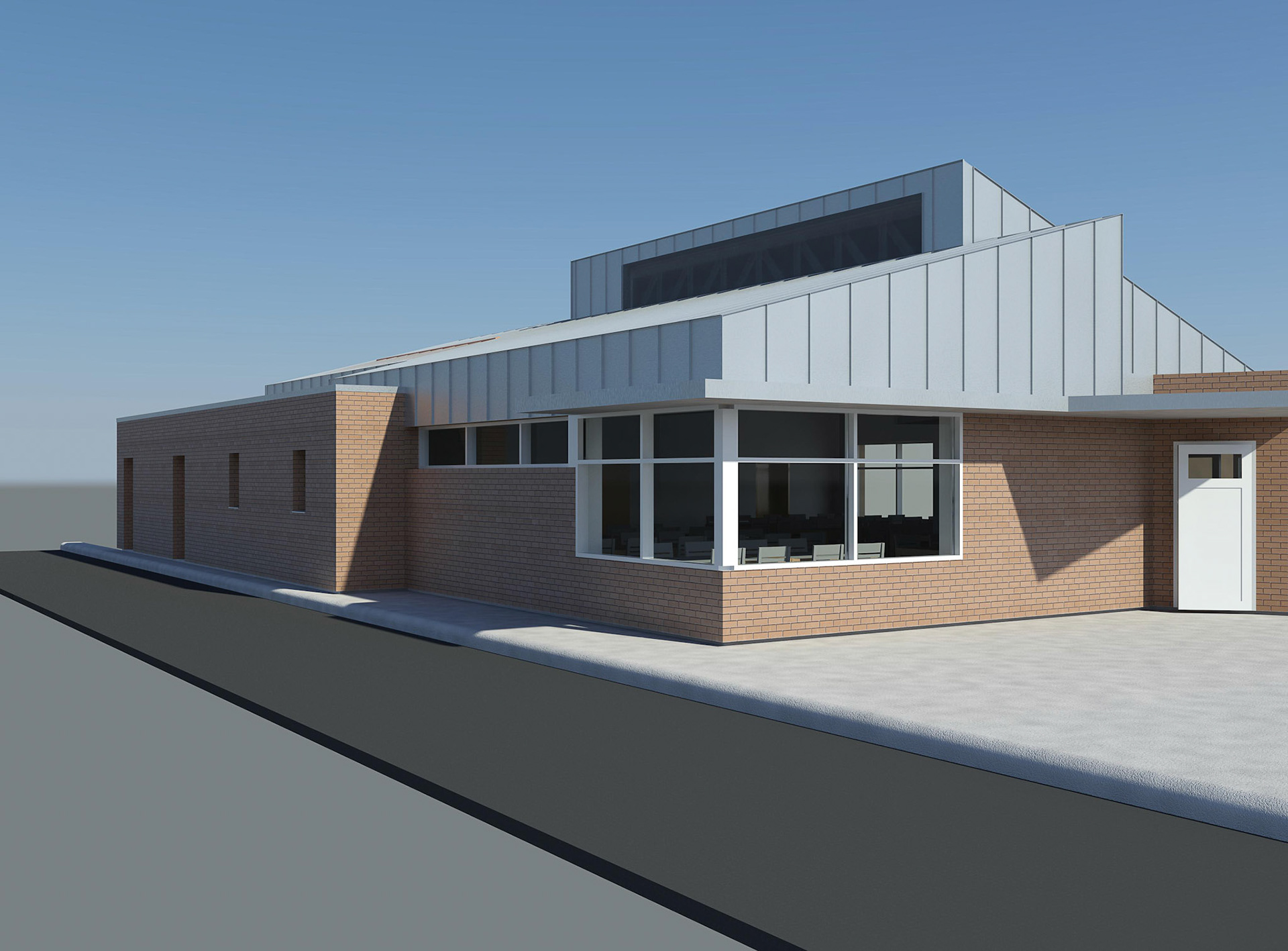 Cantine scolaire - Perspective projet