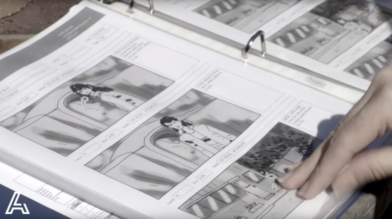 Storyboards I produced for a production, in use whilst on location during a shoot
