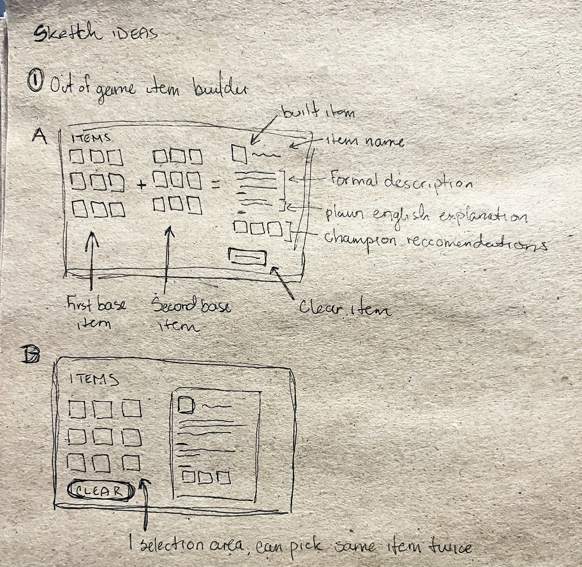 Versions A and B