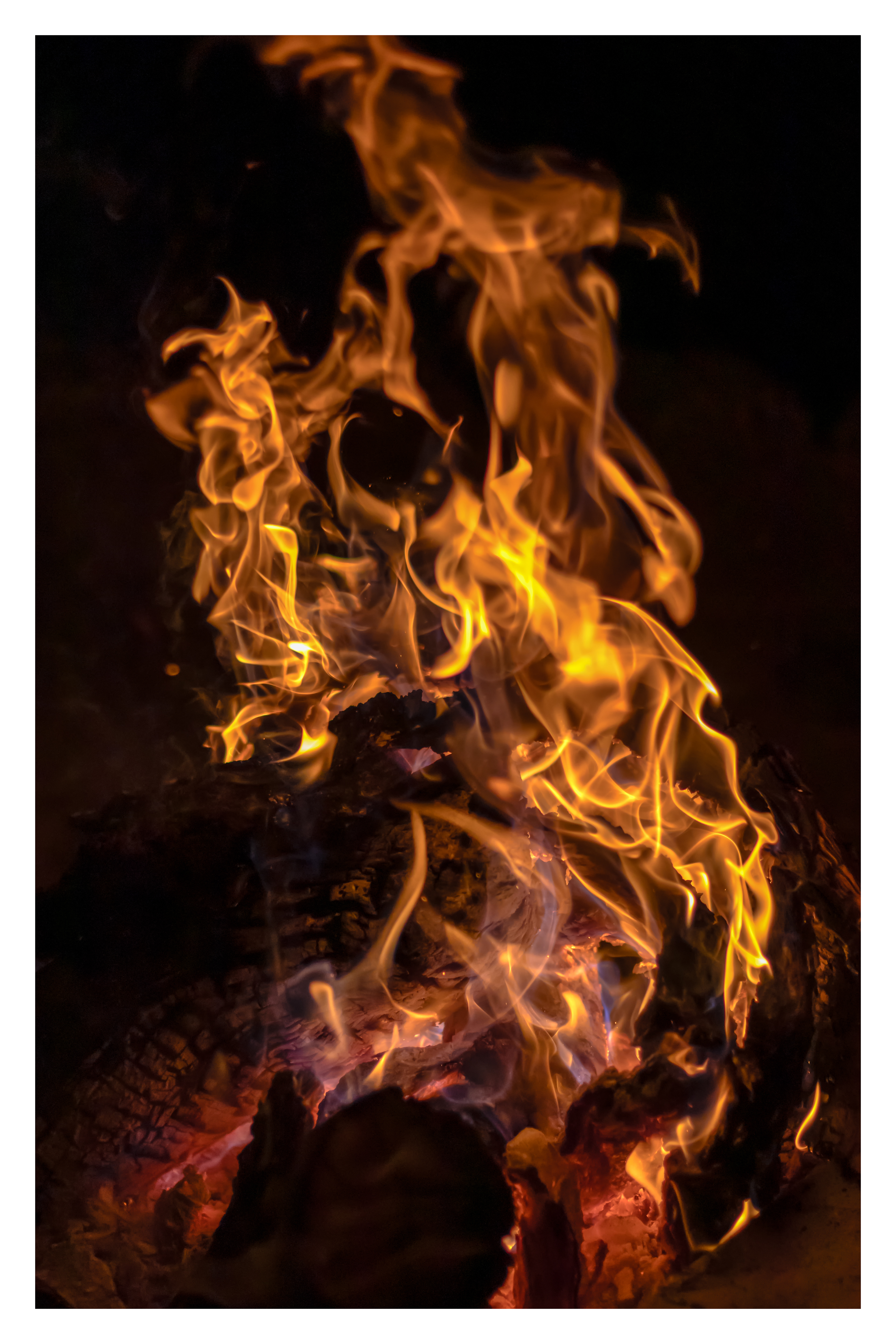 Camp fire, Ambosseli, Kenya