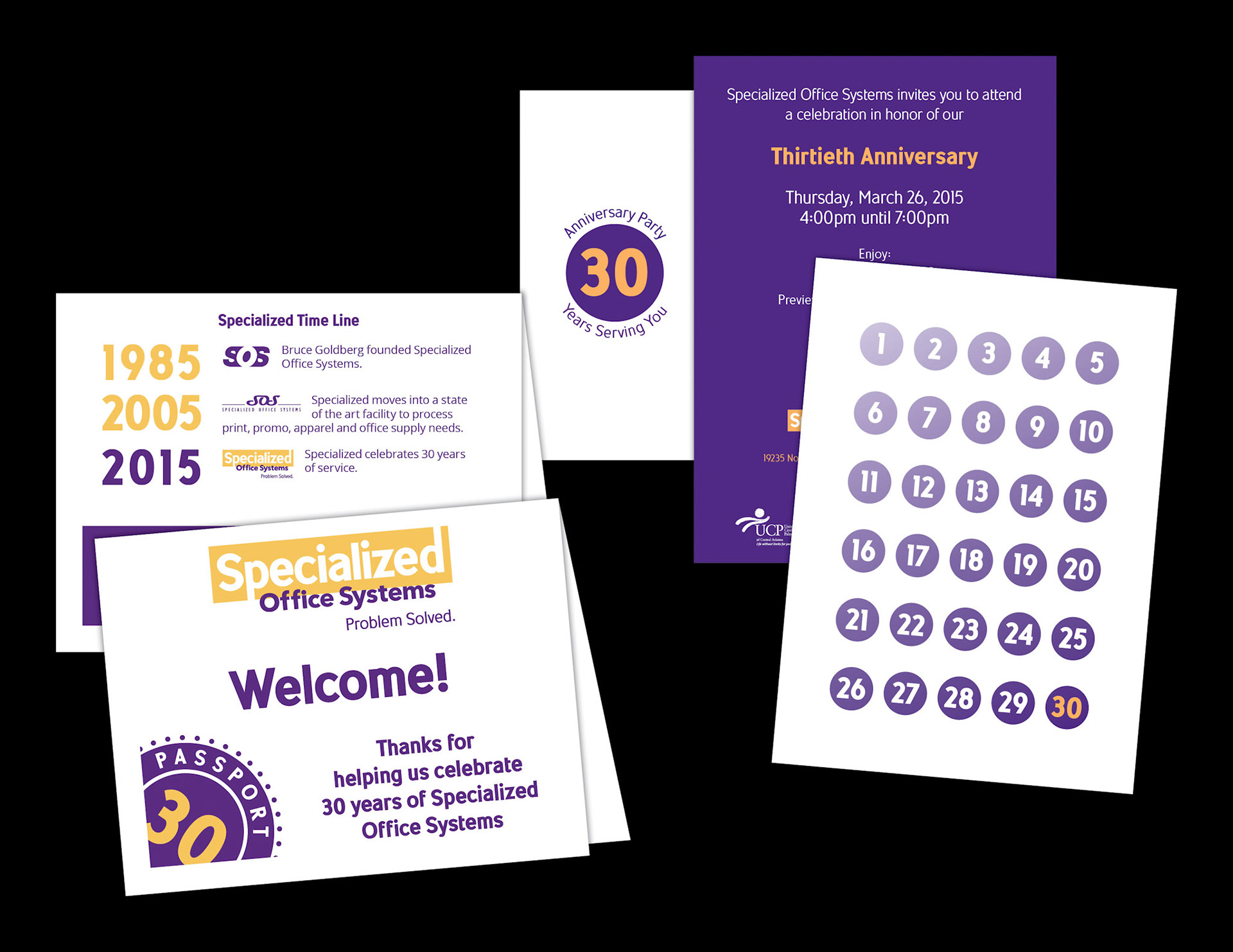 30th Anniversary Invite and Welcome Card