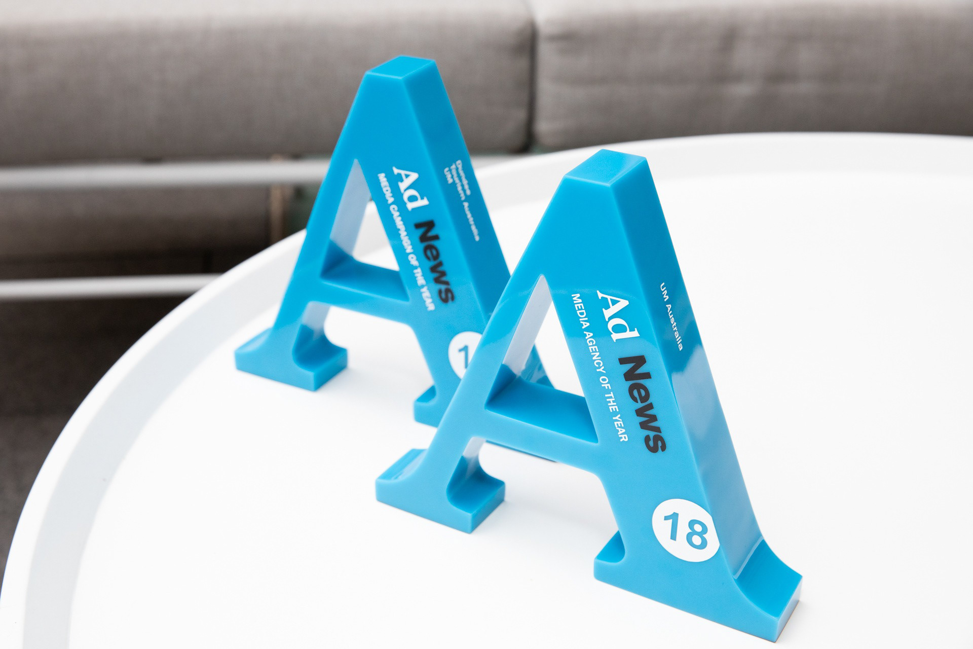 AdNews Agency of the Year Awards trophies