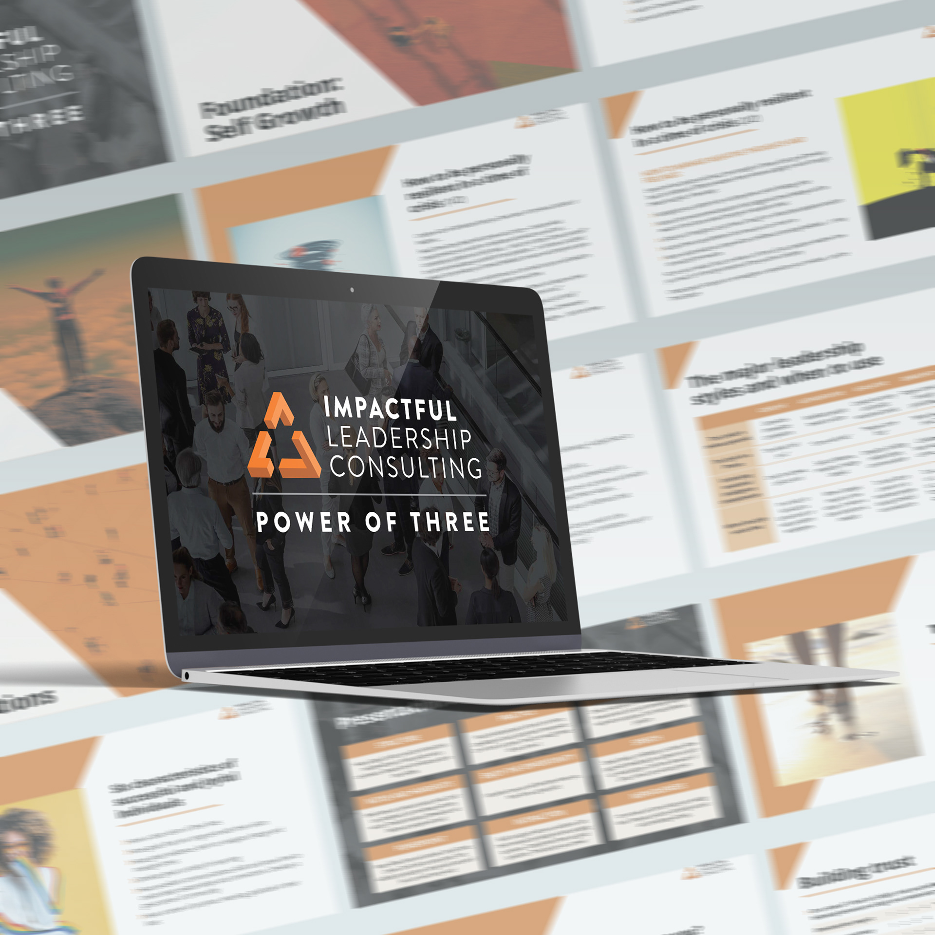 Leadership Consulting rebrand and presentation development