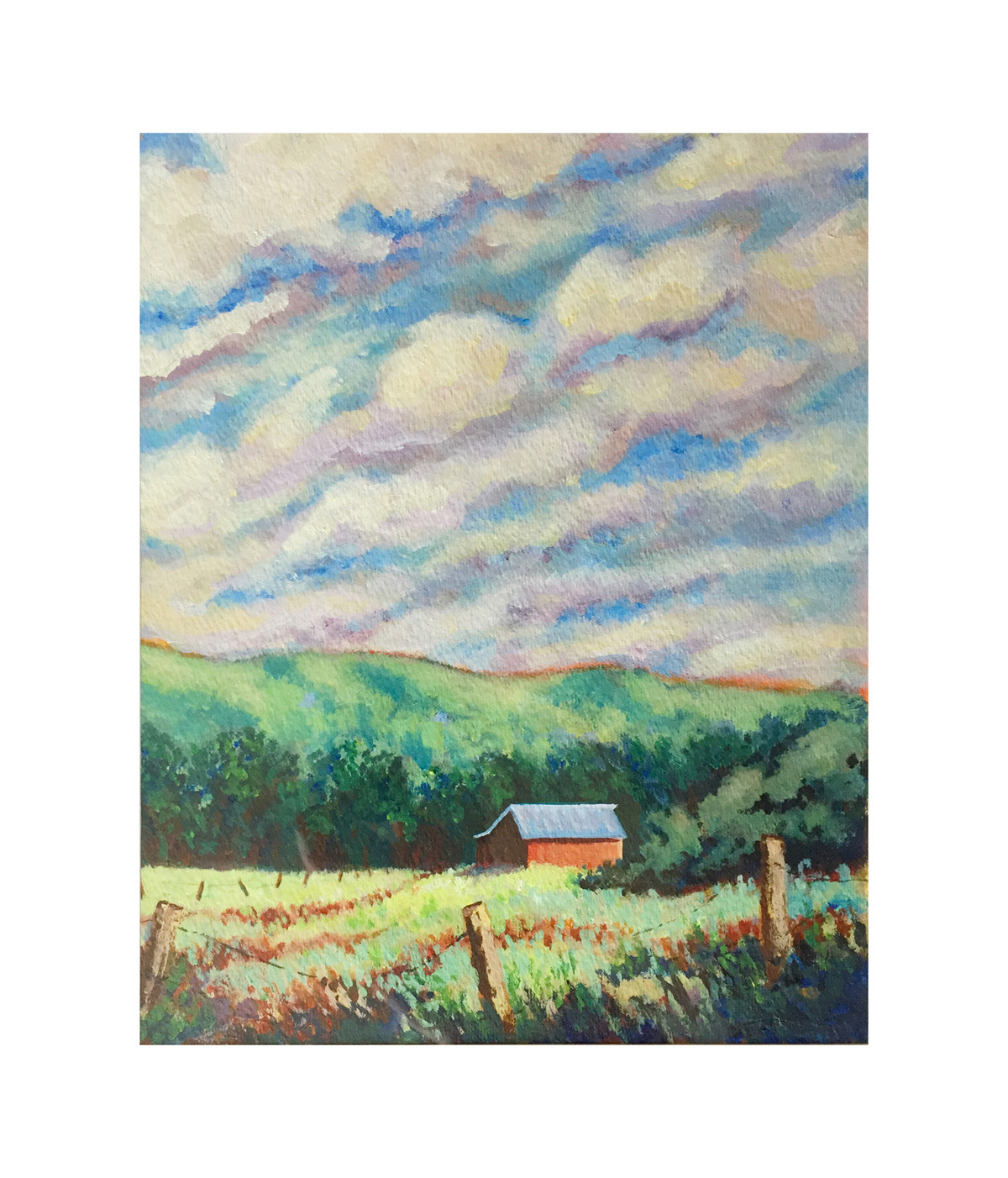 Bob's Barn - 9" x 12" - $100