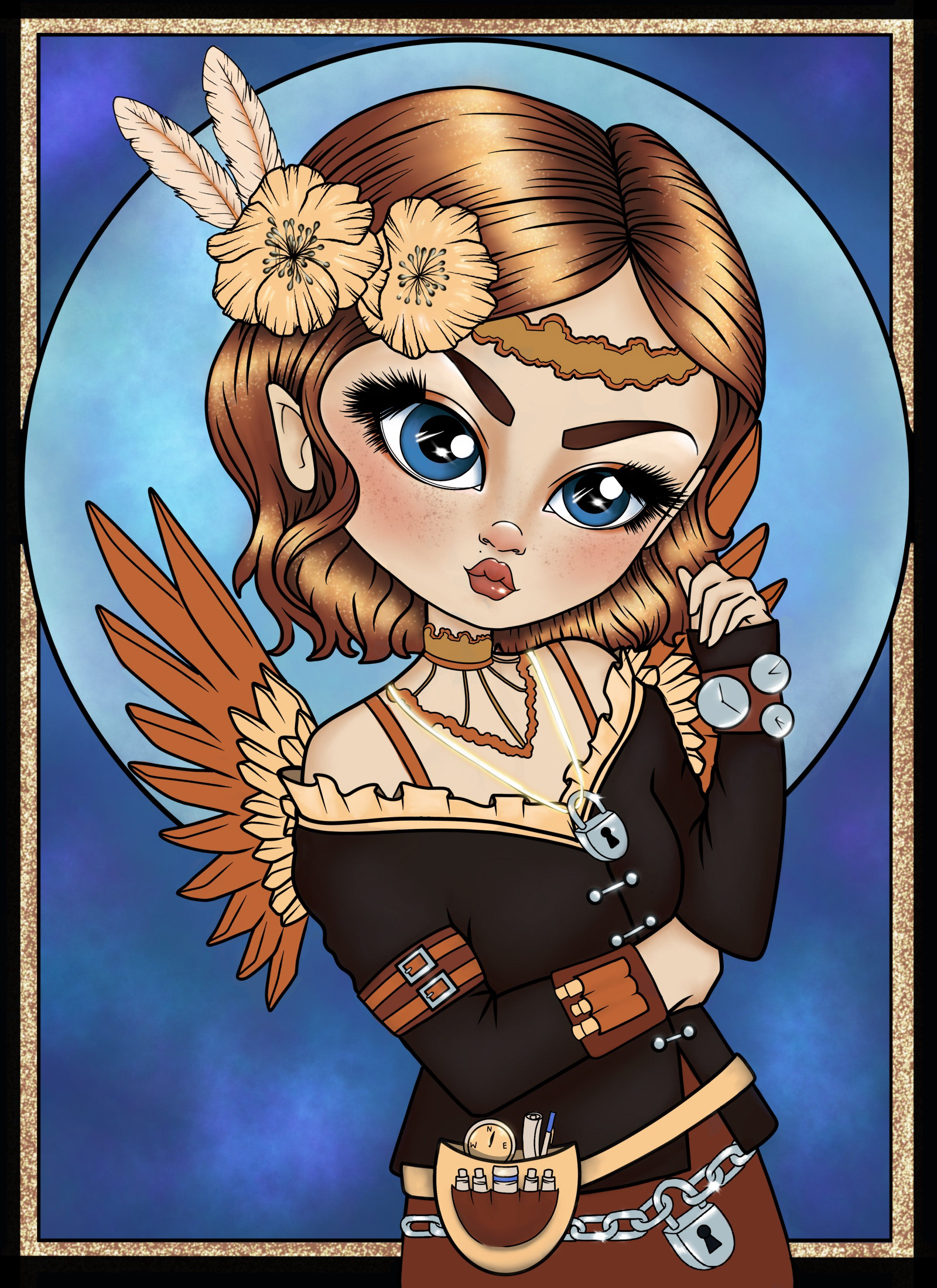 Steampunk Darlings / Digital illustration