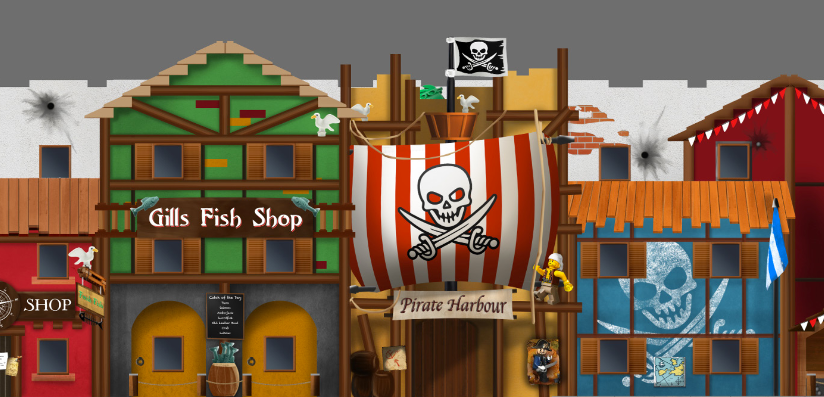 LEGOLAND Pirate Hotel - First Draft Facade