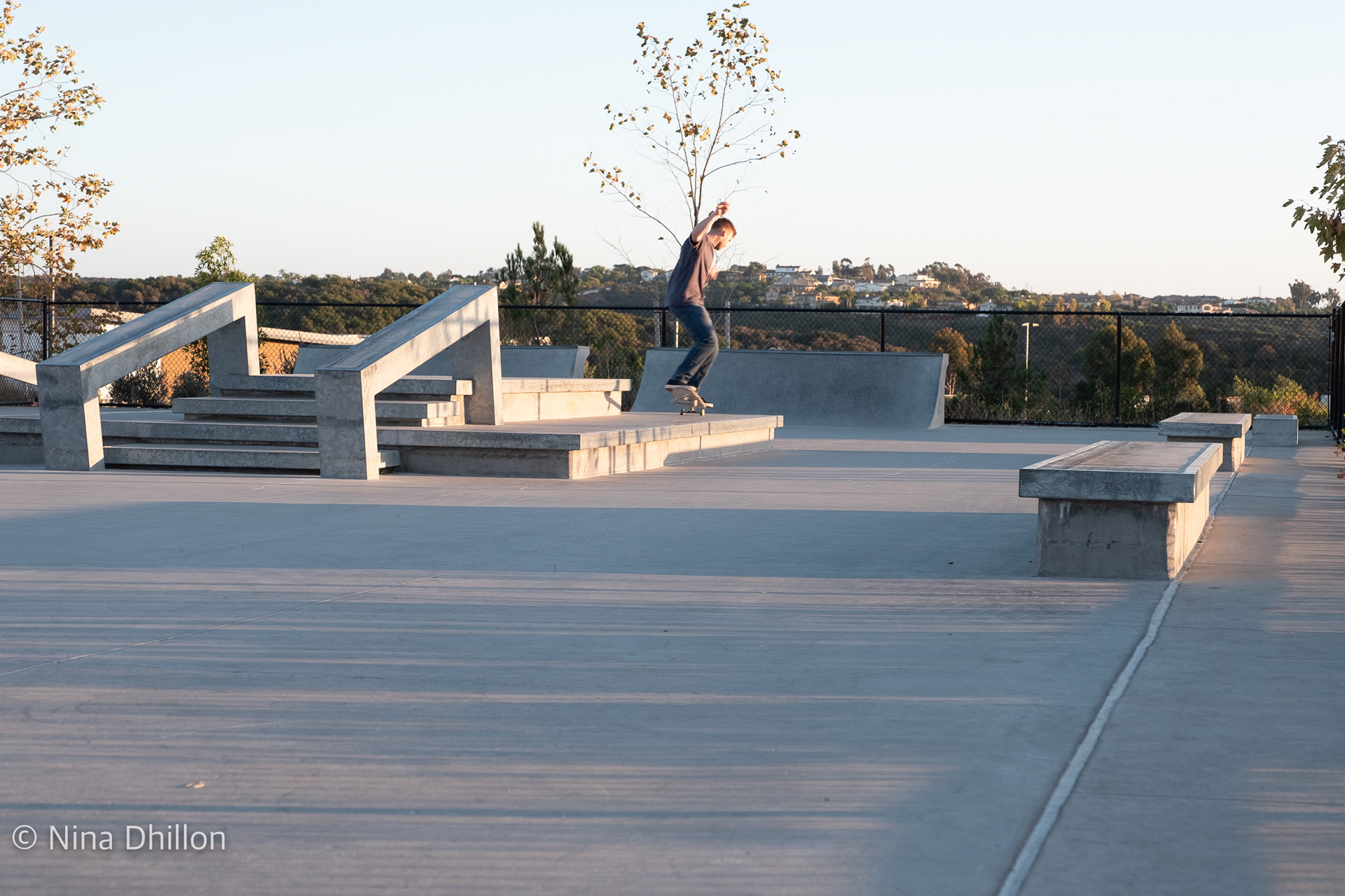 LEADING LINES: October 20, 2021 Pacific Highlands Skate Park, San Diego. 1/60 sec at f 5.6 ISO 250.