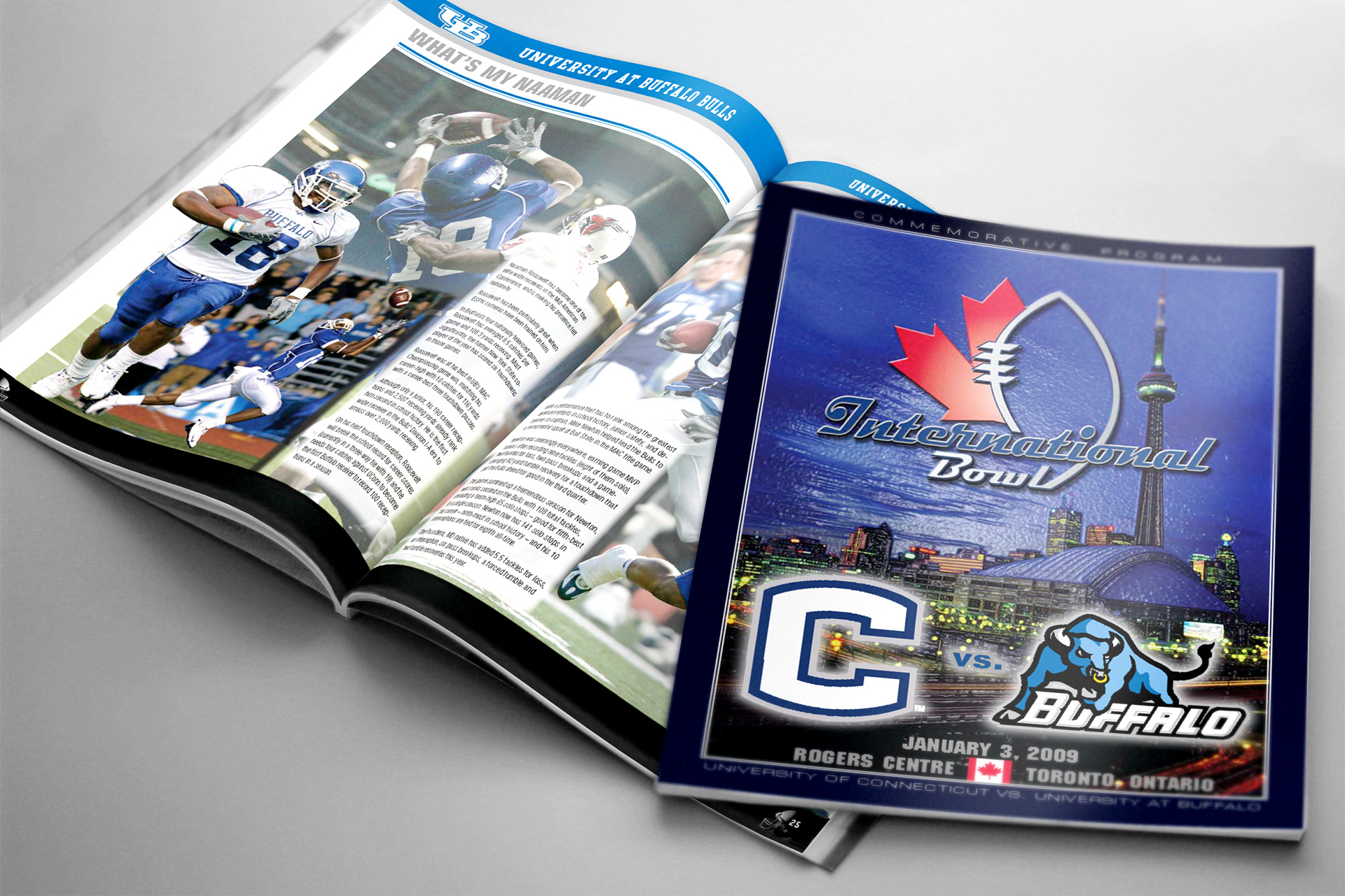 Program for International Bowl Football Game