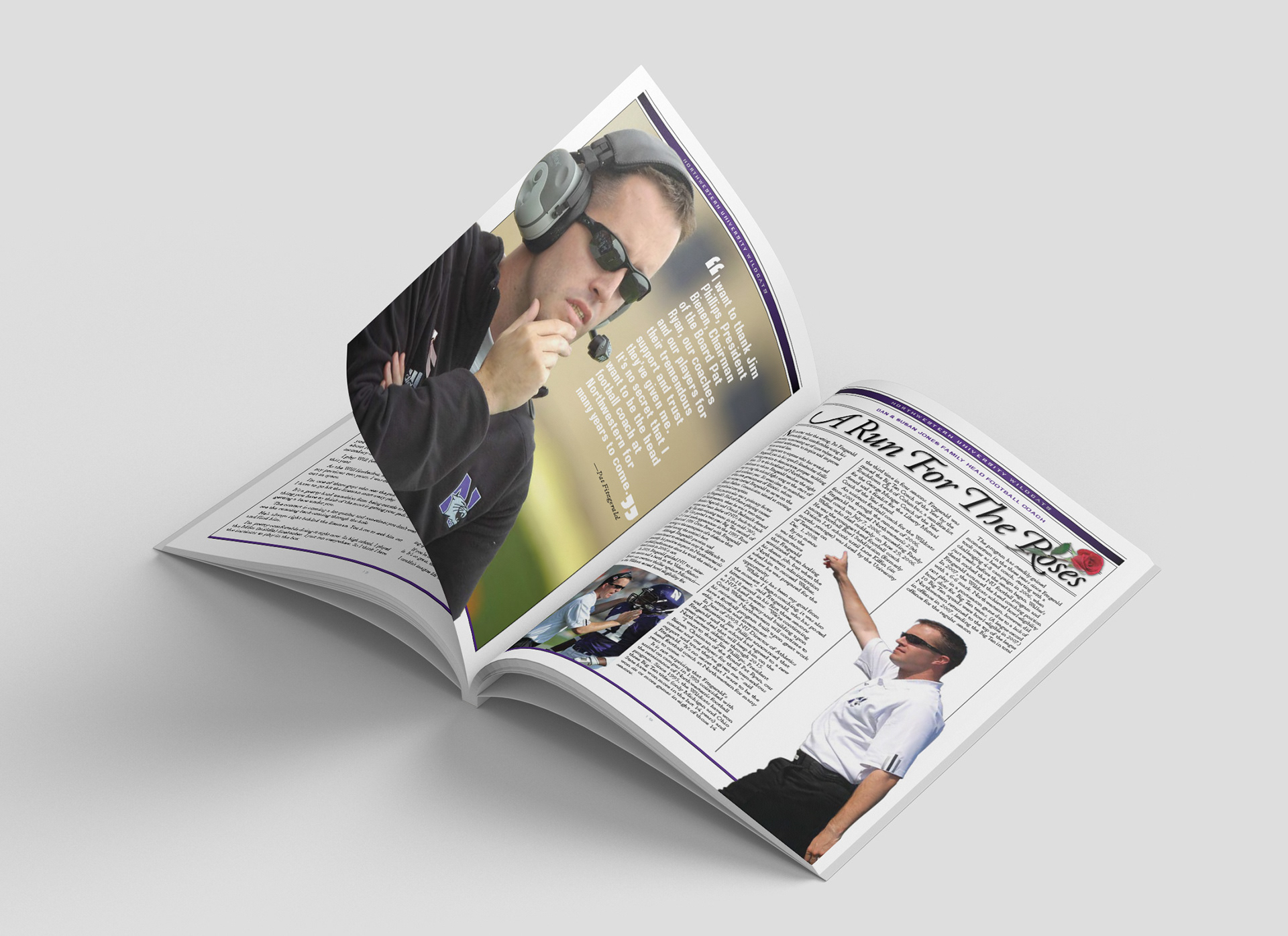 The Den football program for Northwestern University