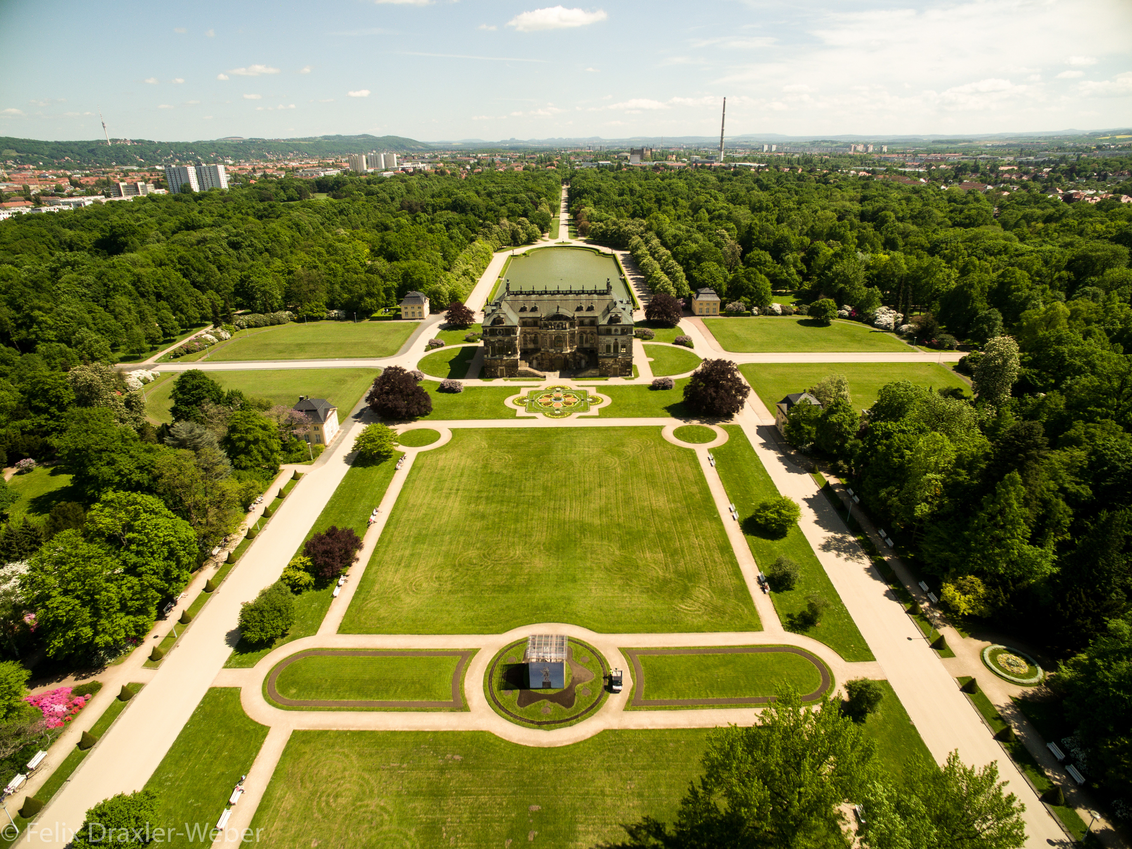 Aerial Photography by Drone Großer Garten Dresden