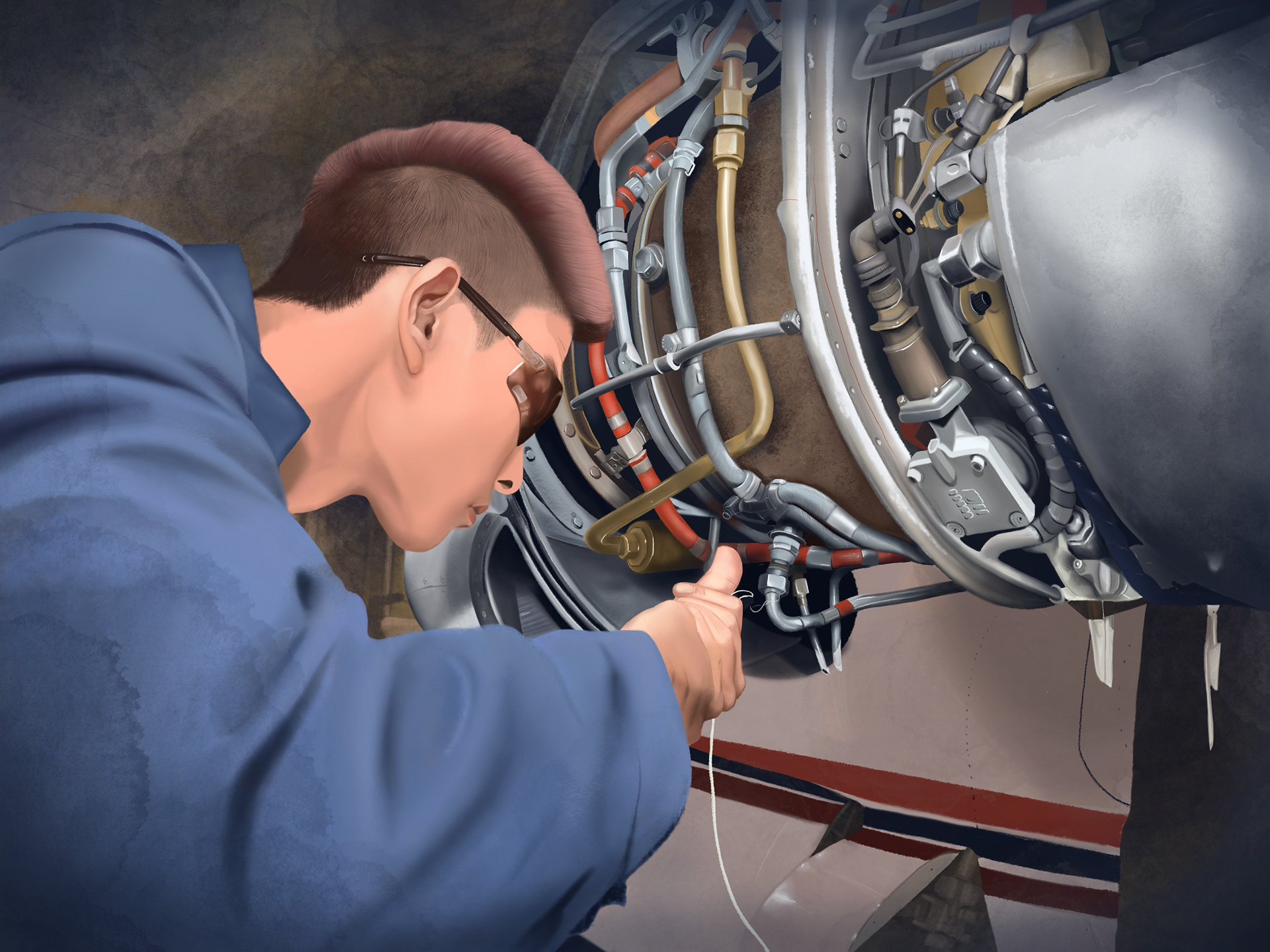 For the Aviation Programs, illustrated on Procreate