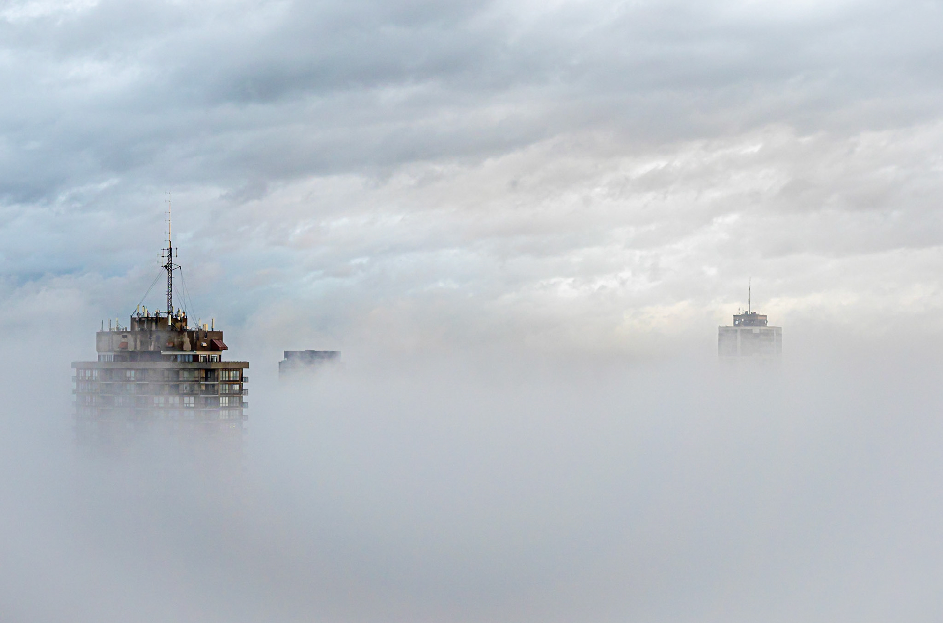 Foggy Cityscape, Hamilton, Ontario