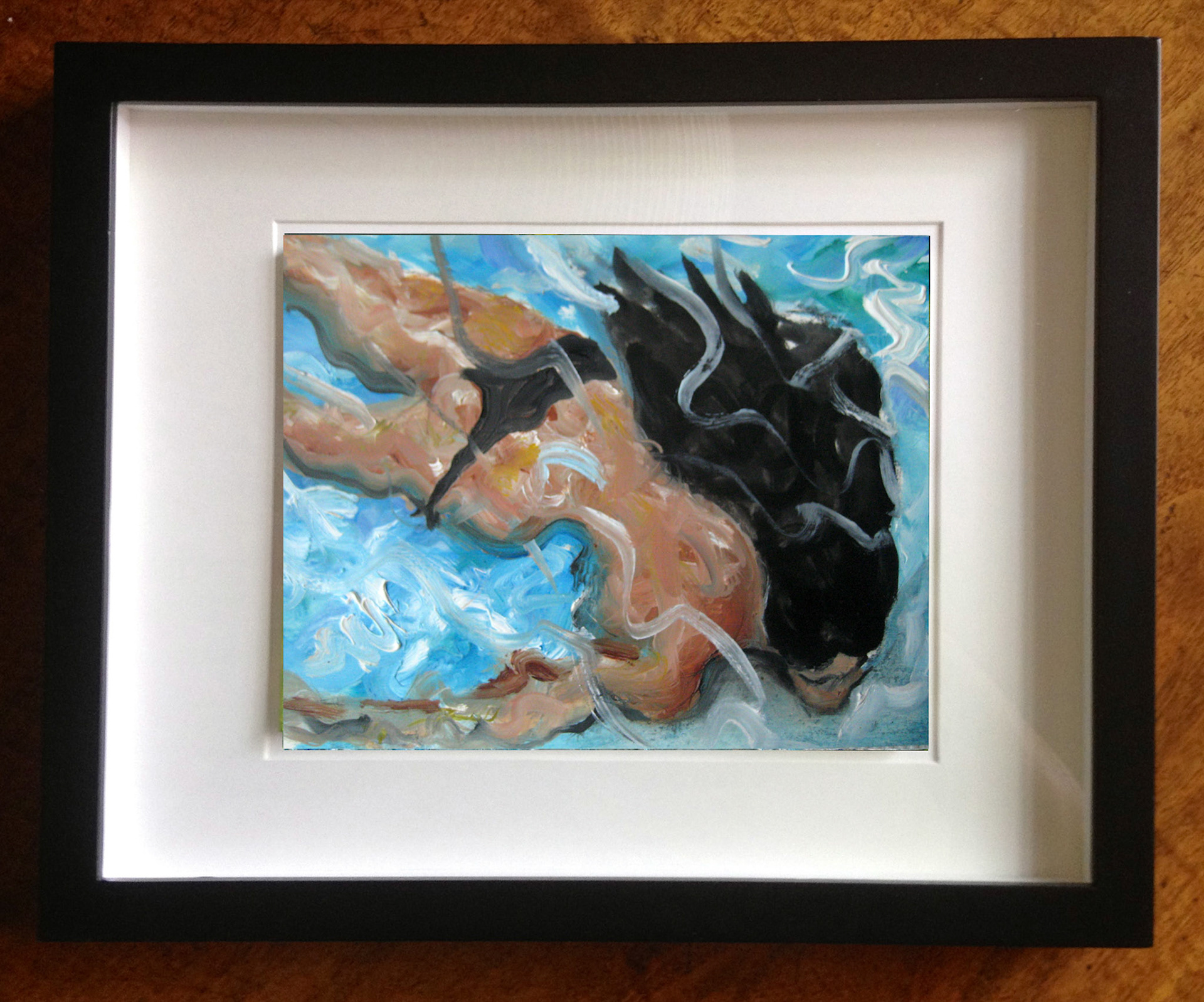 Natalie II Oil On Foam Core Panel, 4.5" x 6", 2016 