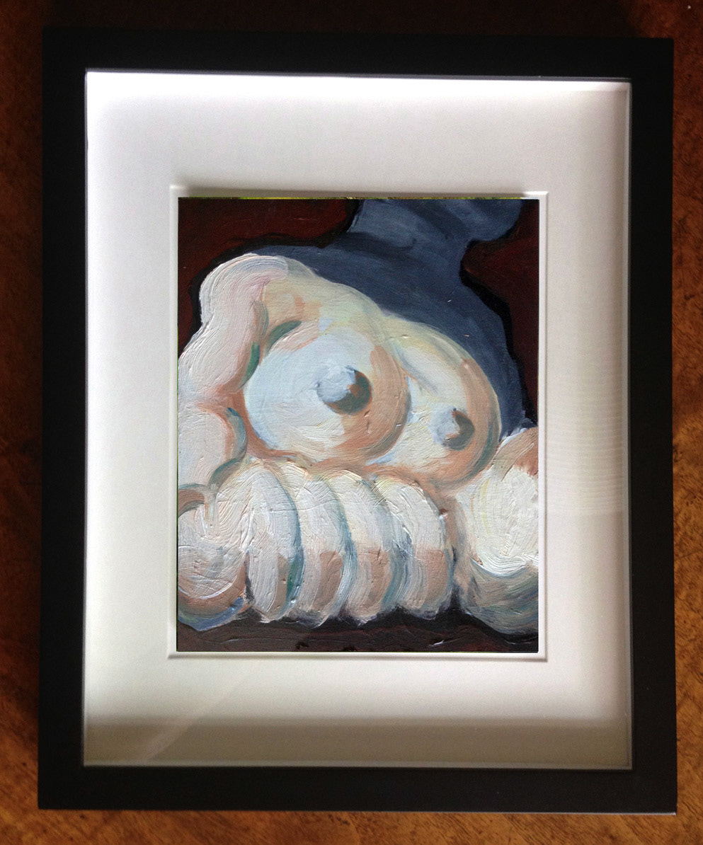 "Domino Sugar" Oil On Foam Core Panel, 4.5" x 6", 2015